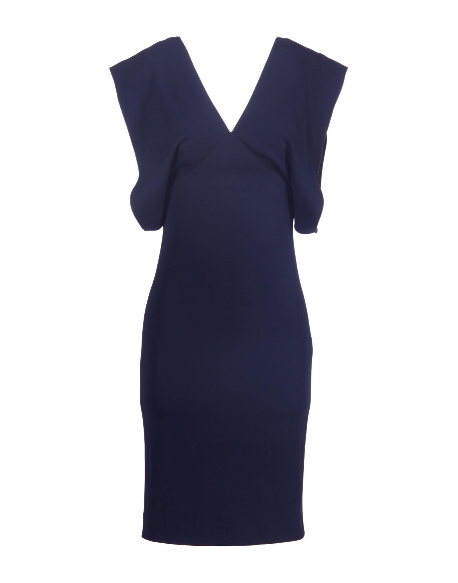 Stella McCartney Lace Knee-length Dress in Dark Blue (Blue) - Lyst
