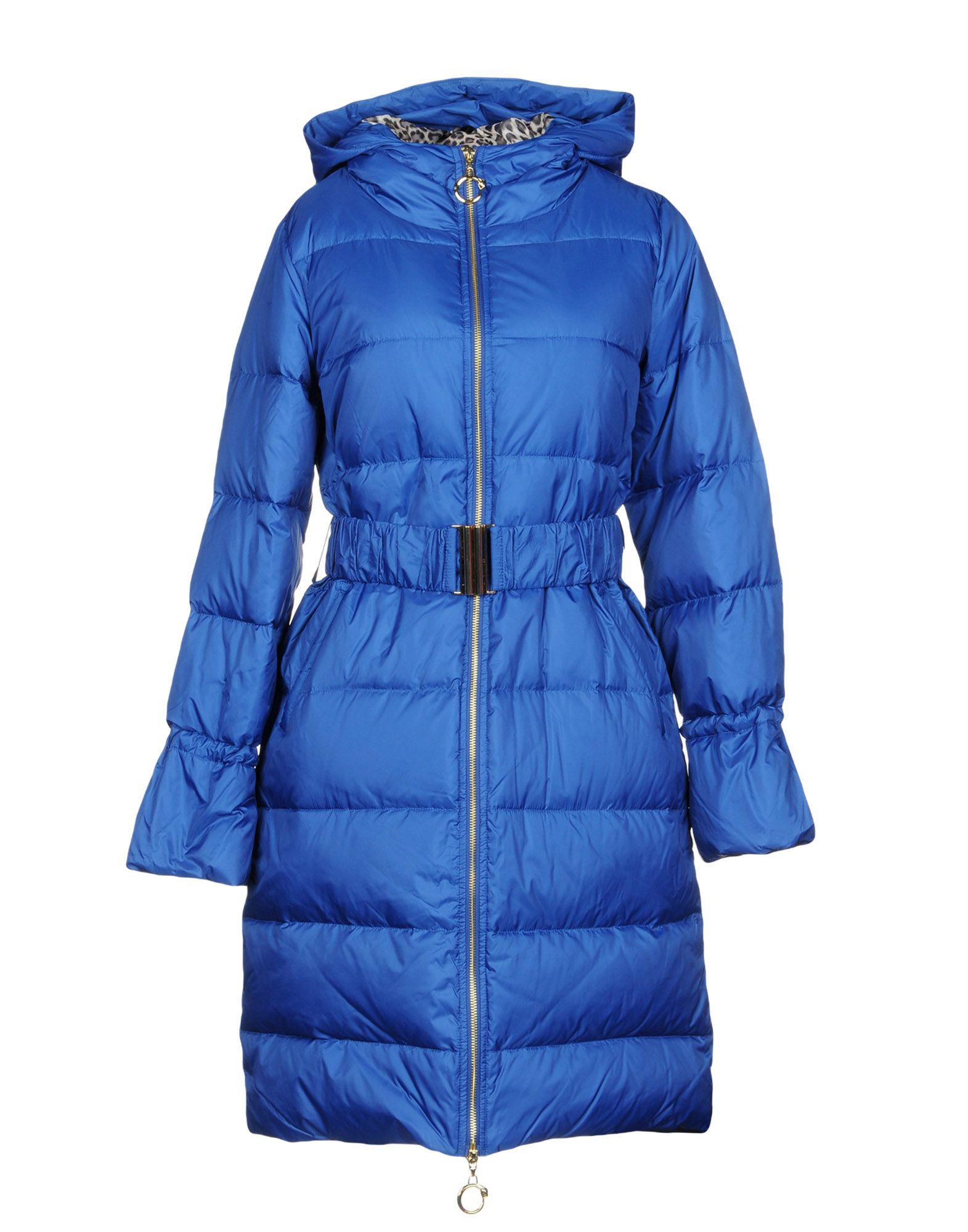 Class Roberto Cavalli Synthetic Down Jacket in Blue - Lyst