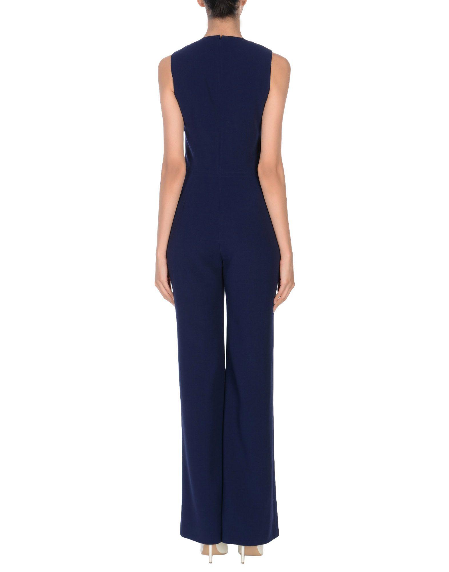 Ralph Lauren Collection Wool Jumpsuit in Dark Blue (Blue) Lyst