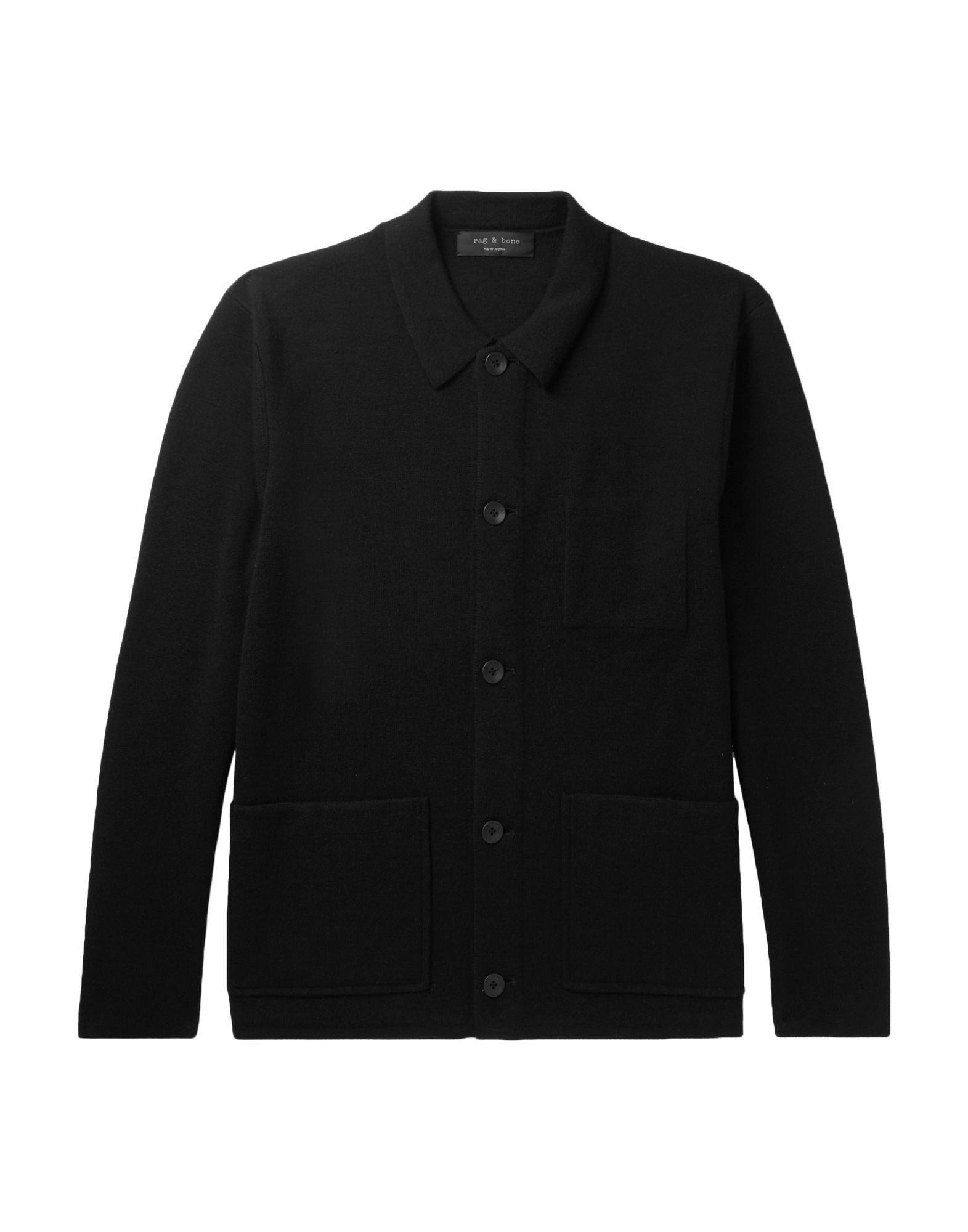 Rag & Bone Wool Cardigan in Black for Men Lyst