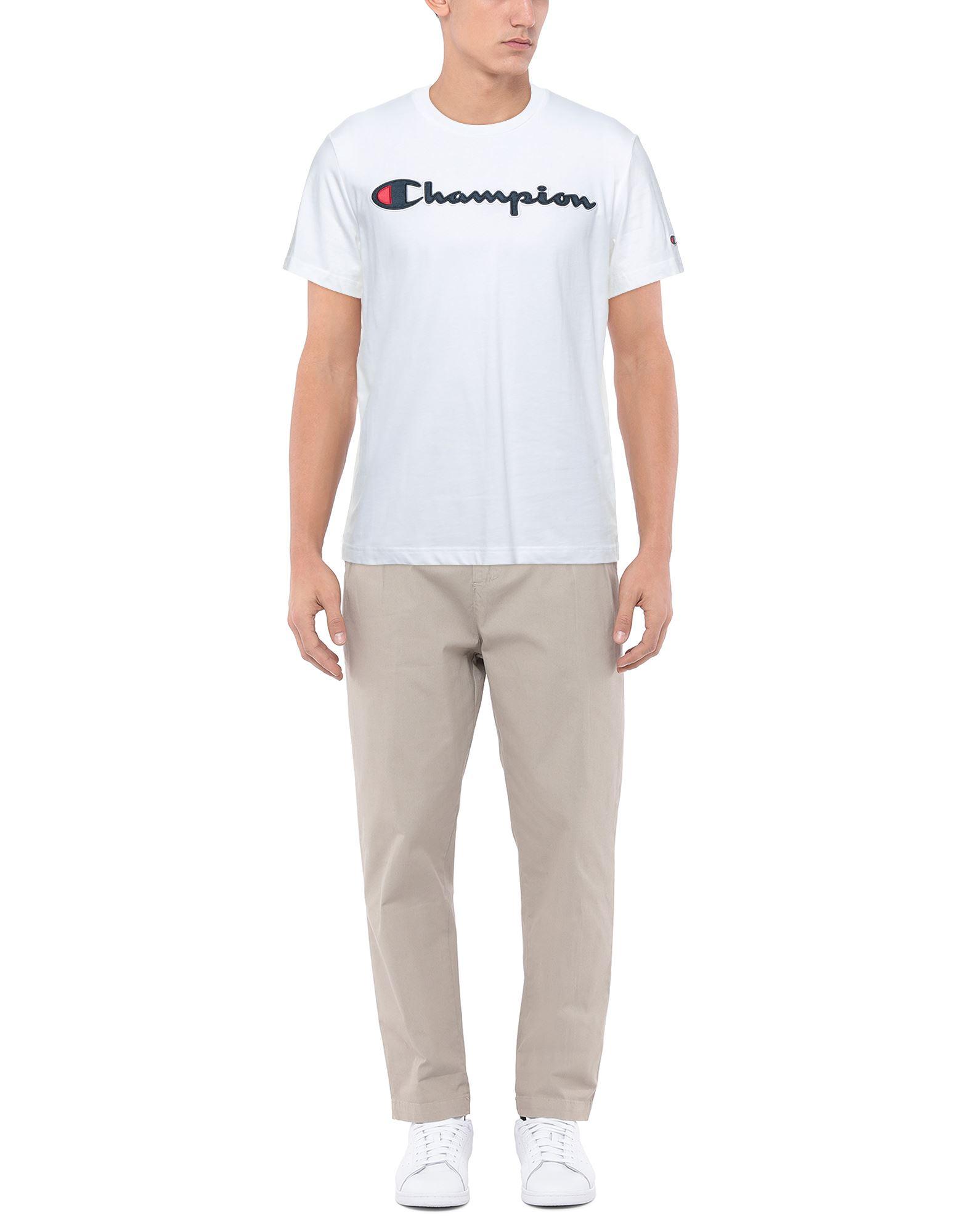champion white tee shirt