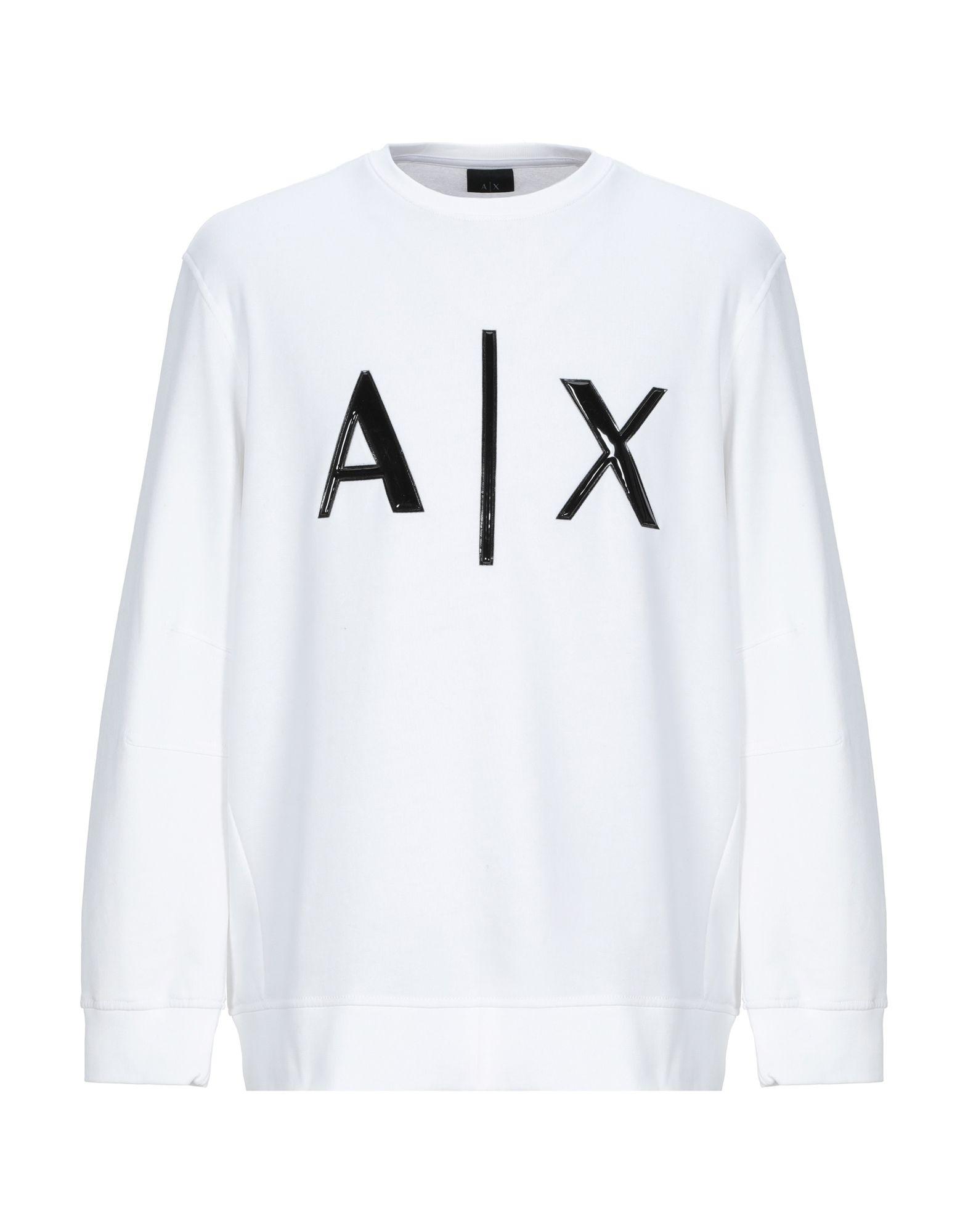 Armani Exchange Sweatshirt in White for Men - Lyst