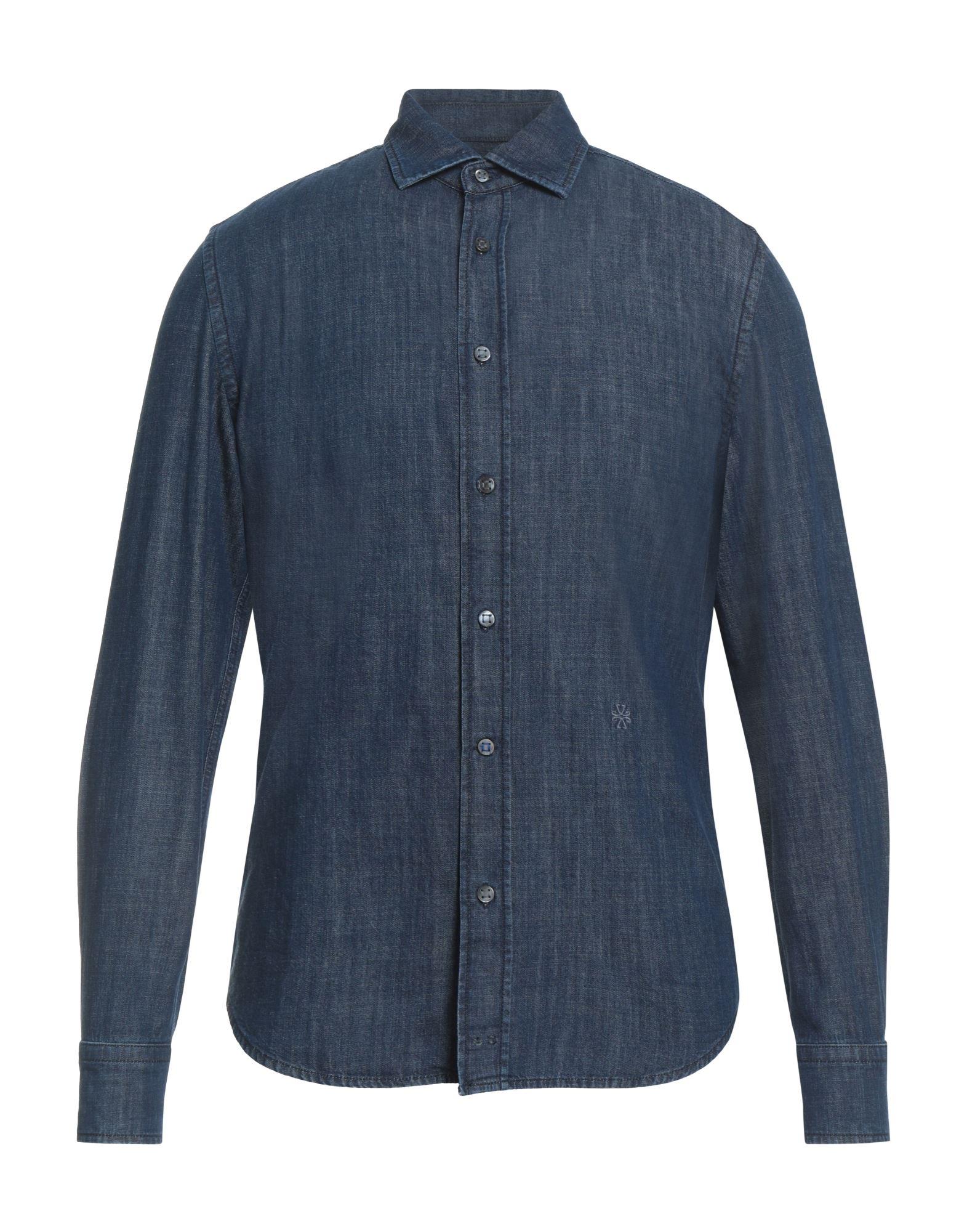 Tシャツ・カットソー JACOB COHEN CAMICIA M/L BORCHIE (JDMC0076001T765ARW C74) Camicia Jacob Cohen Western in Denim