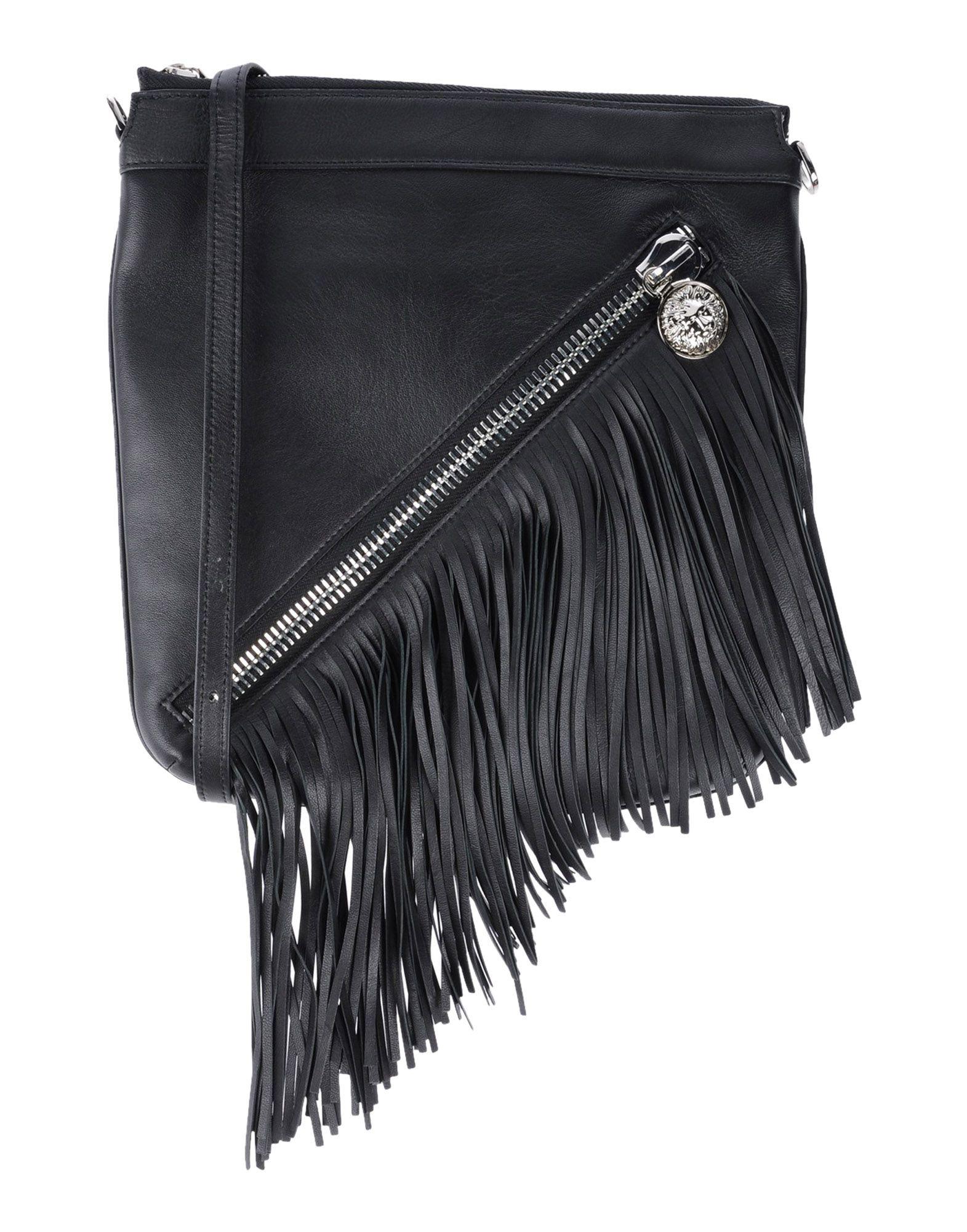 Lyst Versus Cross Body Bag In Black Versus