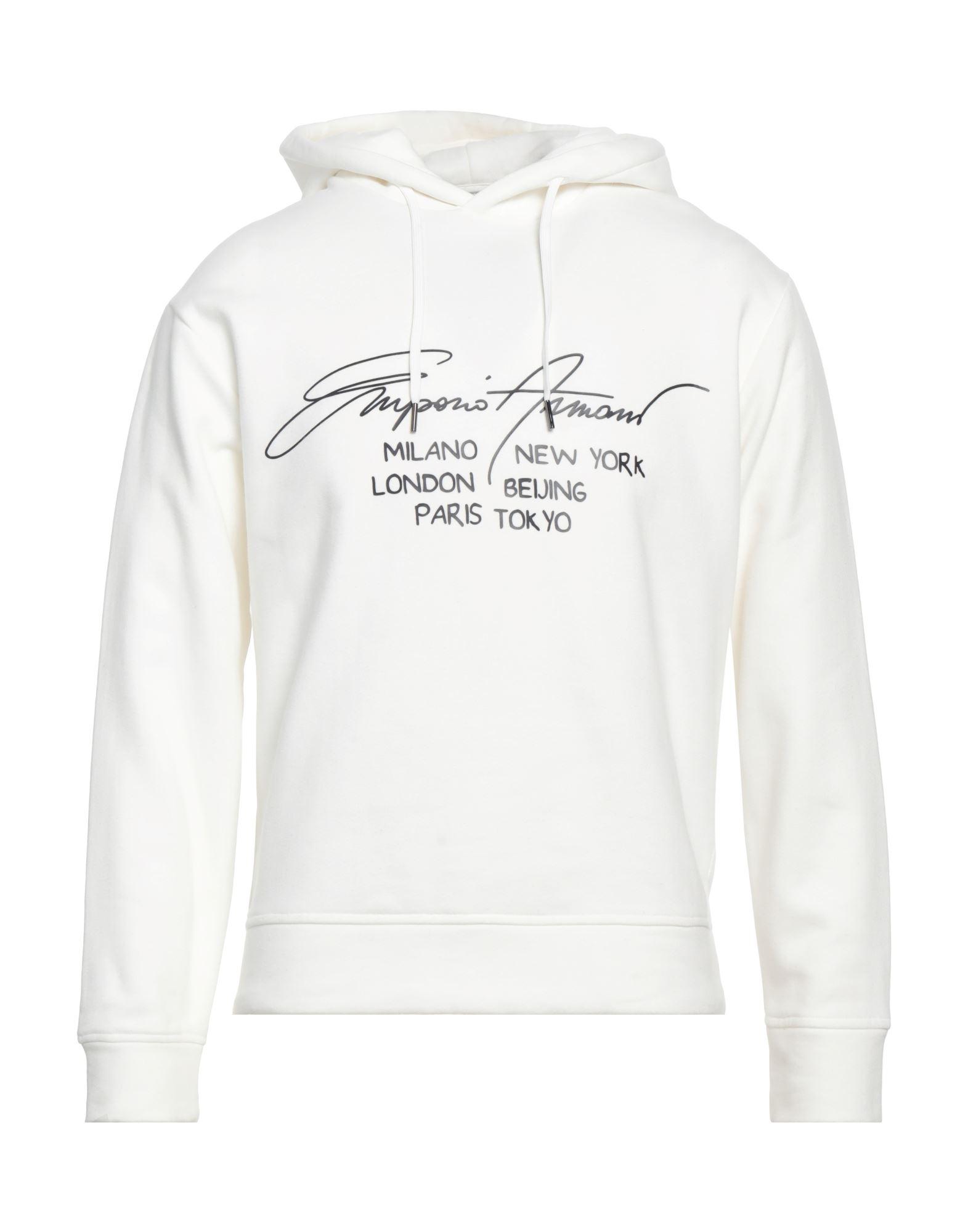 Armani white sweatshirt sale