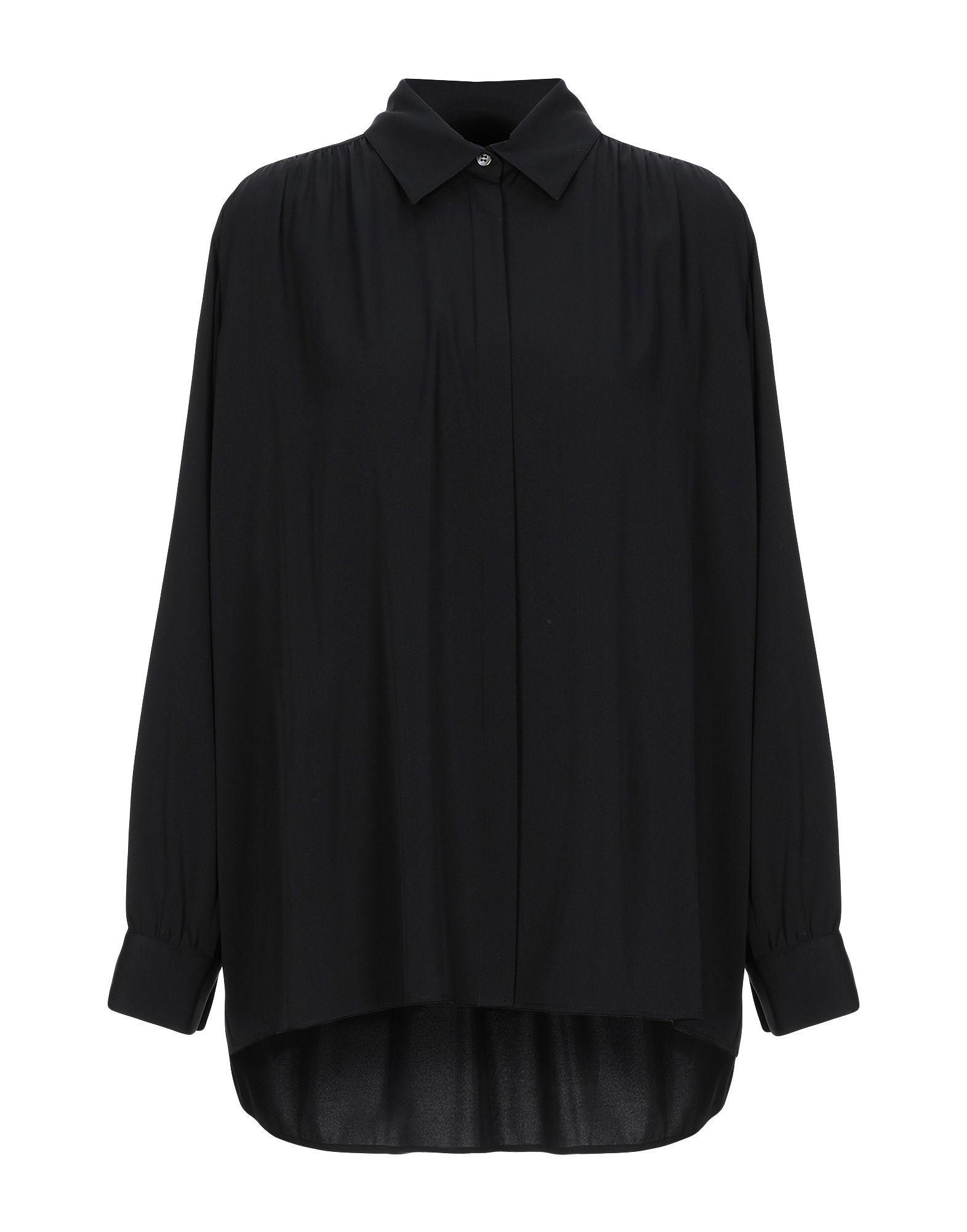 The Row Silk Shirt in Black - Lyst