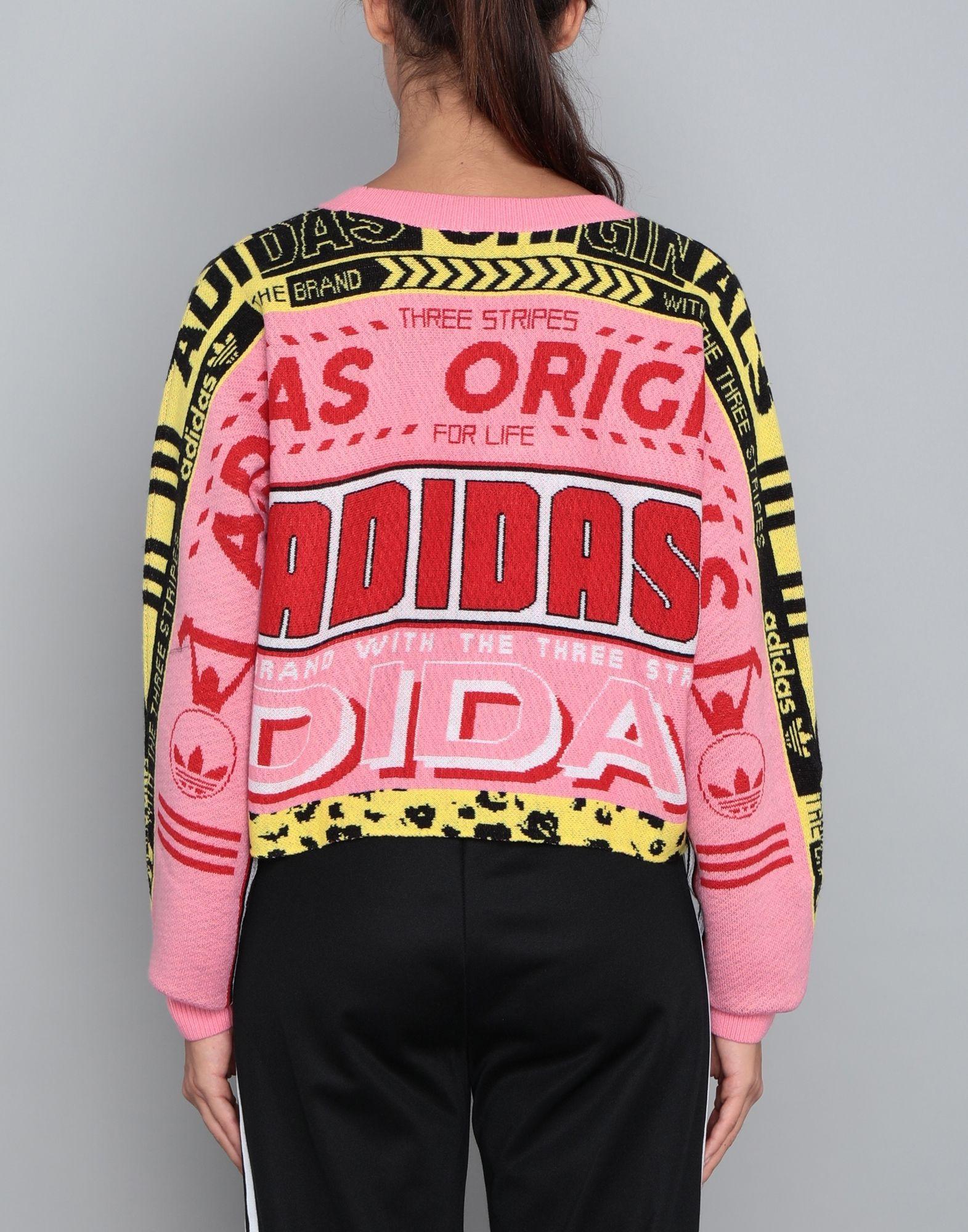 adidas Originals Synthetic Jumper in Pink | Lyst