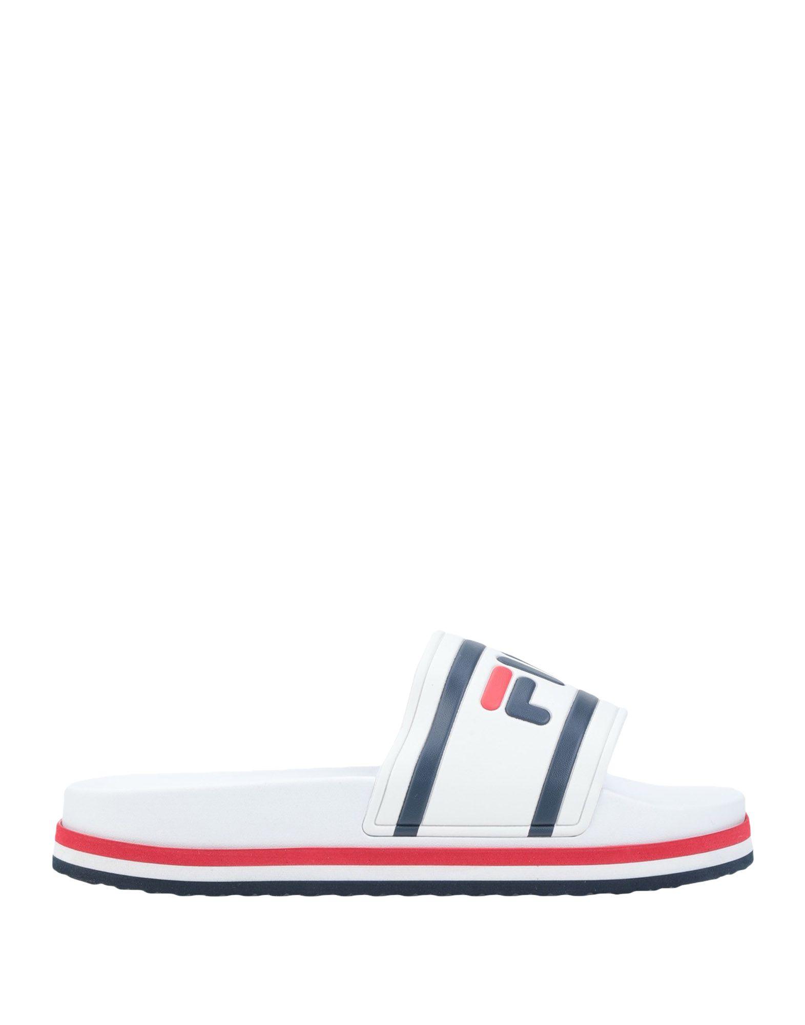 fila white sandals