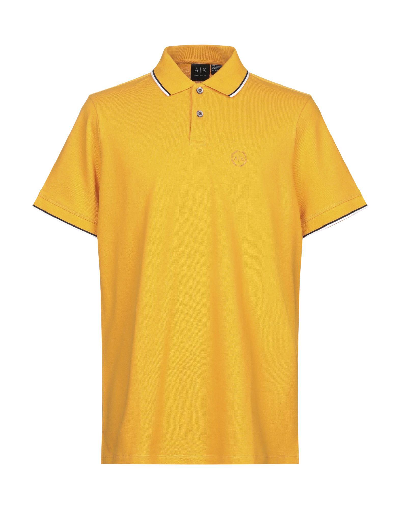 Armani Exchange Cotton Polo Shirt in Yellow for Men Lyst