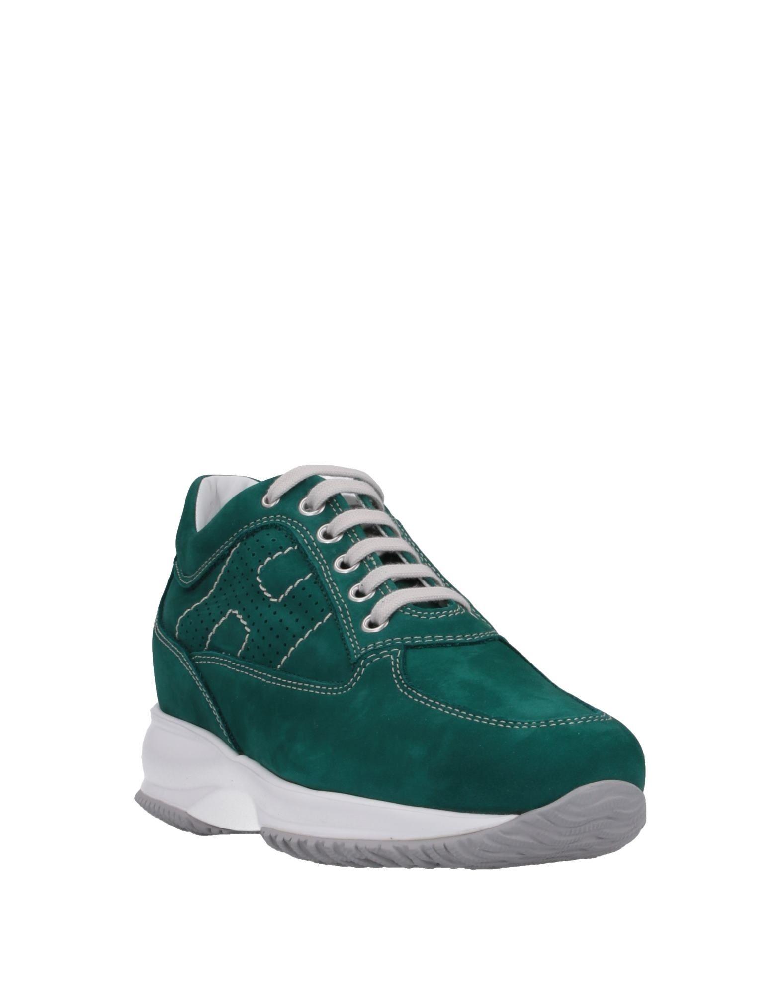 Hogan Leather Low-tops & Sneakers in Emerald Green (Green) - Lyst