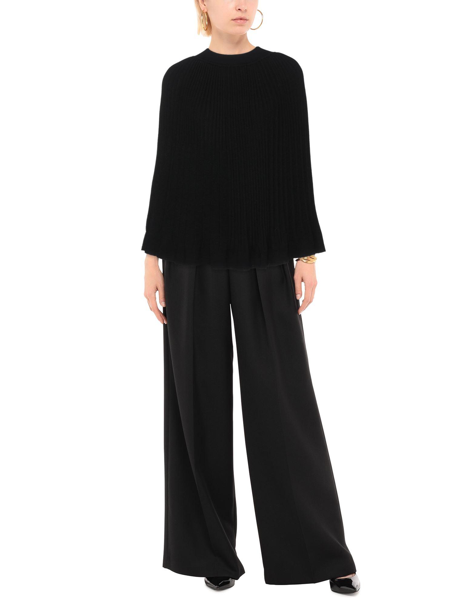 Calvin Klein Wool Midi Skirt in Black - Lyst
