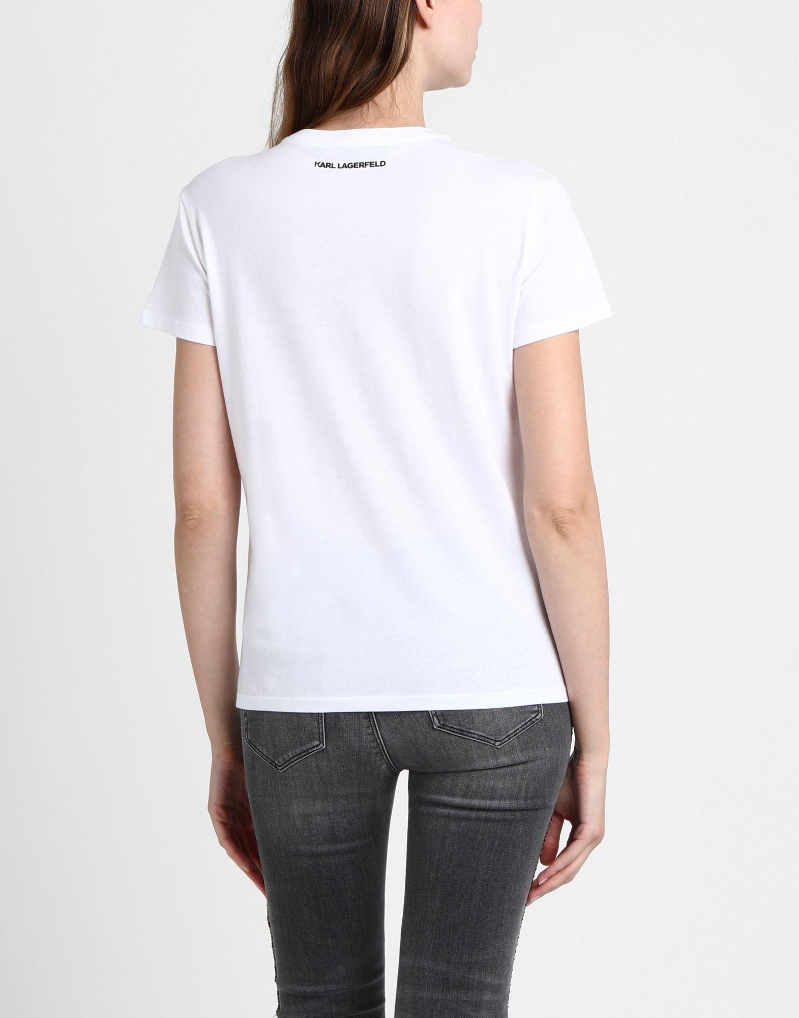 Karl Lagerfeld T-shirt in White - Lyst