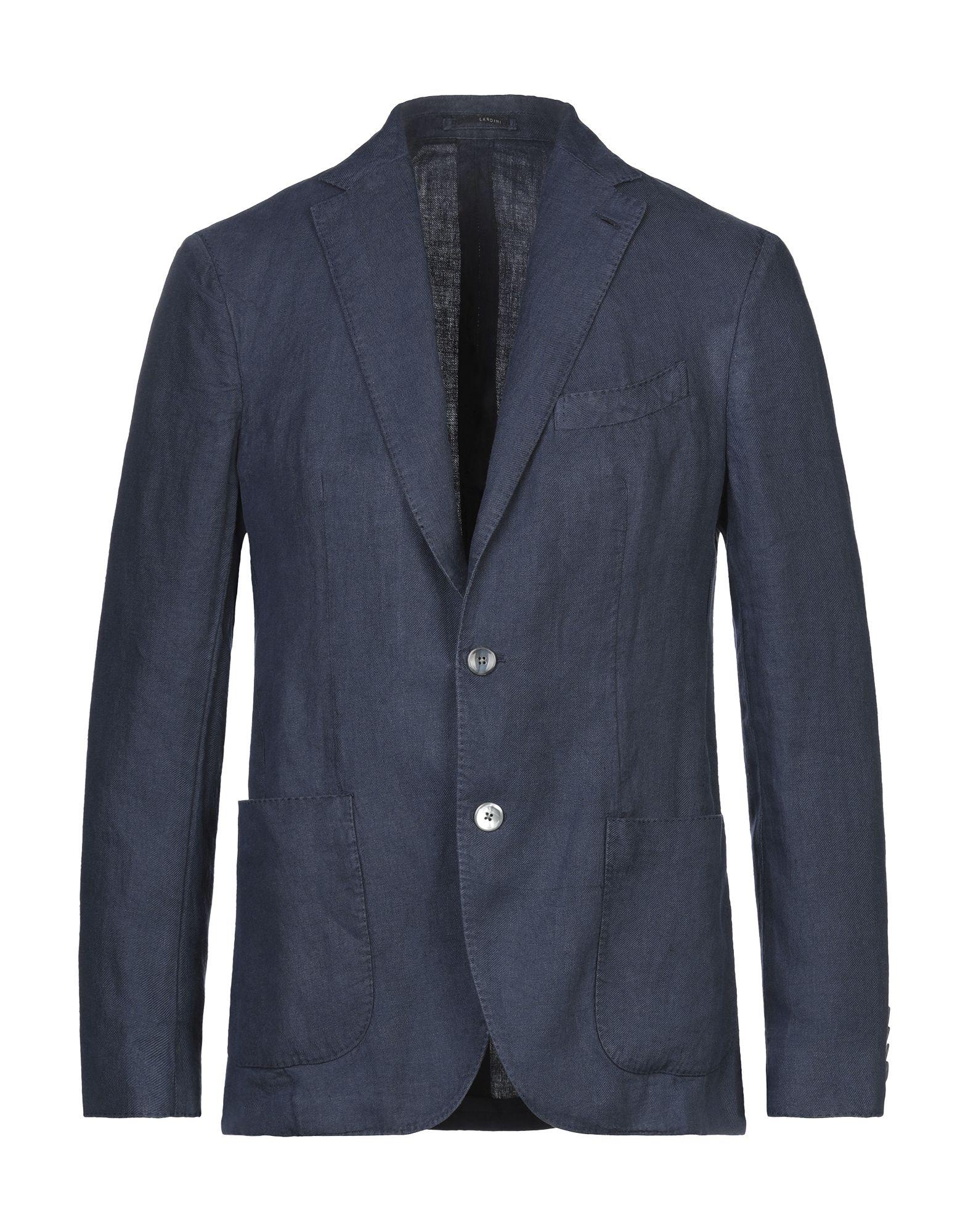 Lardini Suit Jacket in Dark Blue (Blue) for Men - Lyst