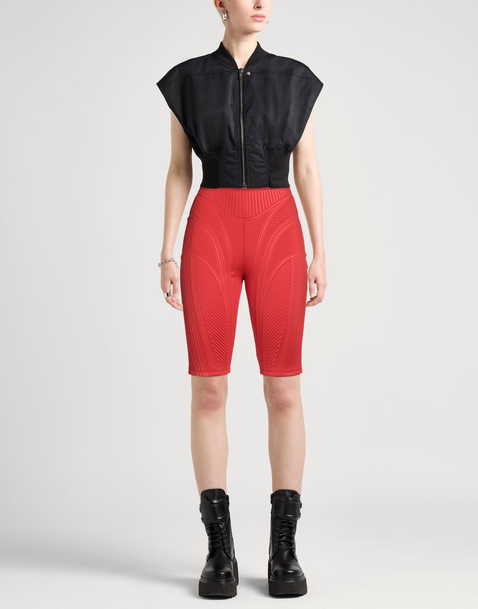 Mugler Shorts Bermuda Shorts in Red Lyst UK