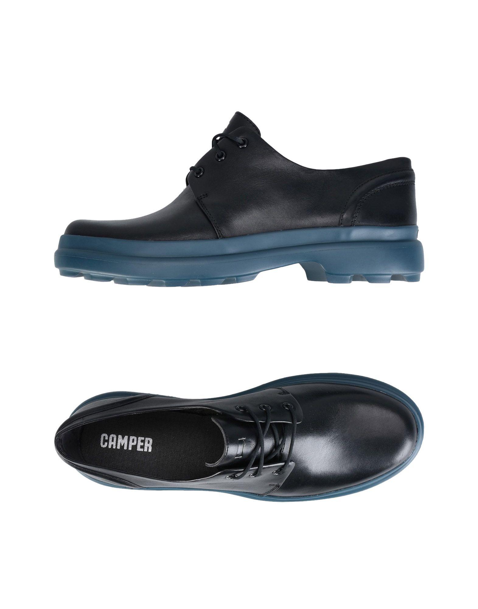 Camper Leather Lace-up Shoe in Black - Lyst