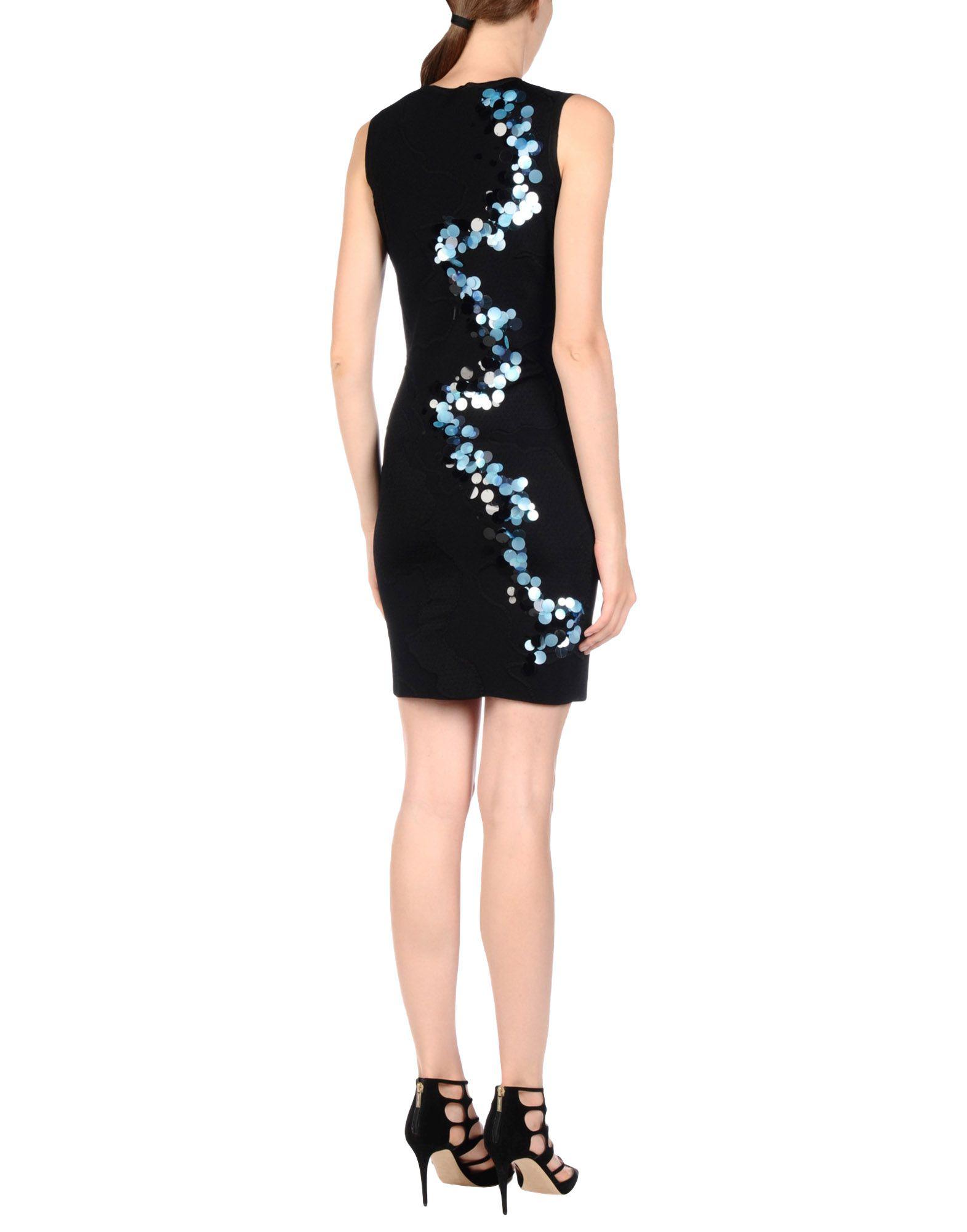 Versace Synthetic Short Dress in Black Lyst