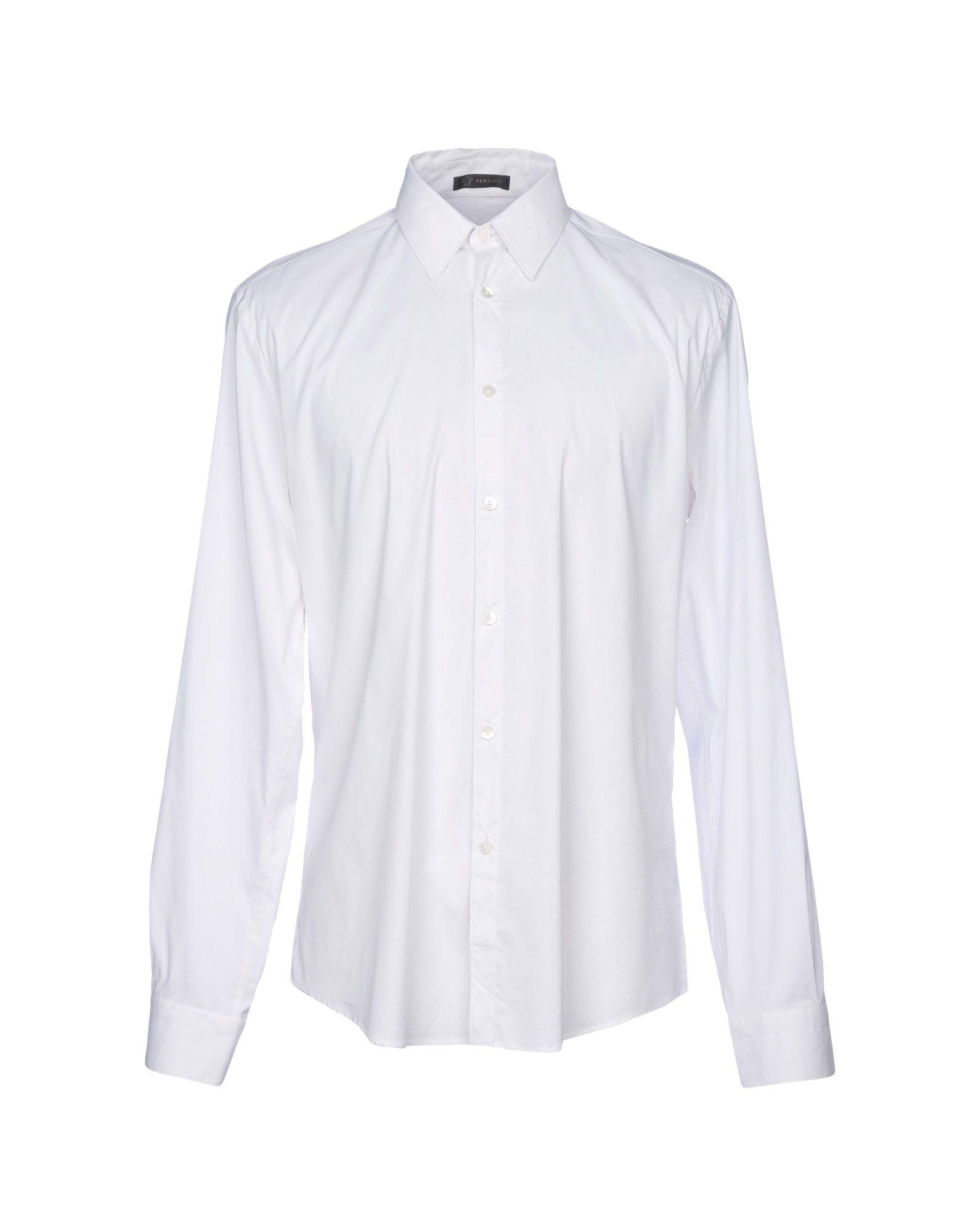 Versace Cotton Shirt in White for Men - Lyst