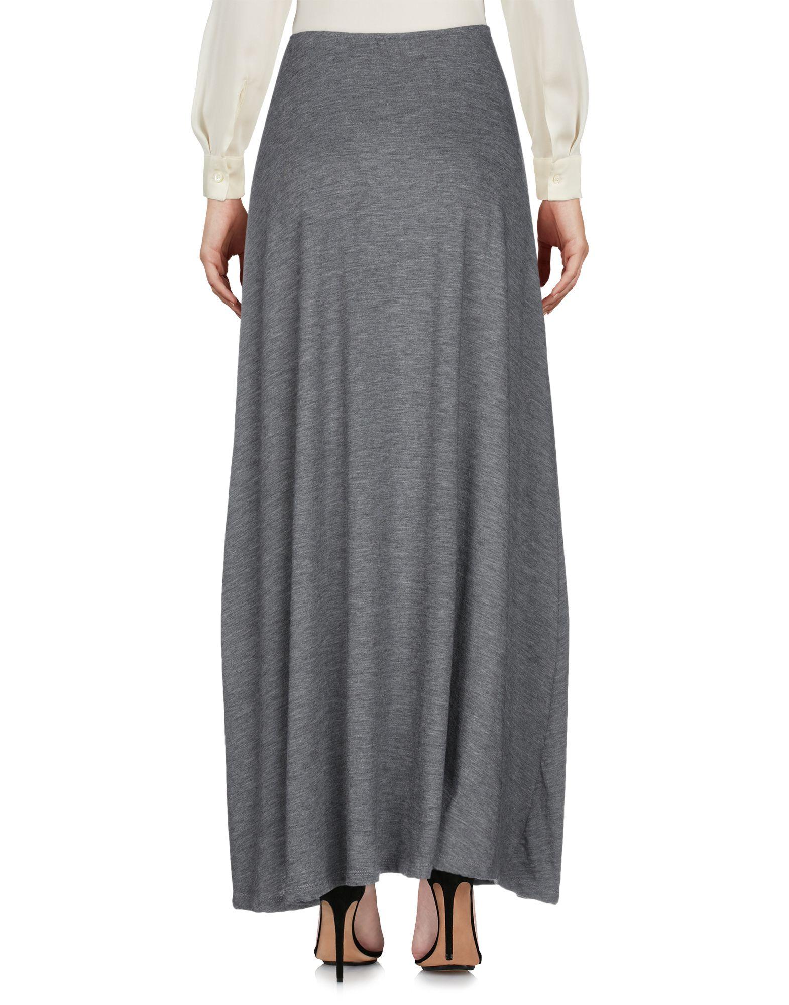 The Row Cashmere Long Skirt in Grey (Gray) - Lyst