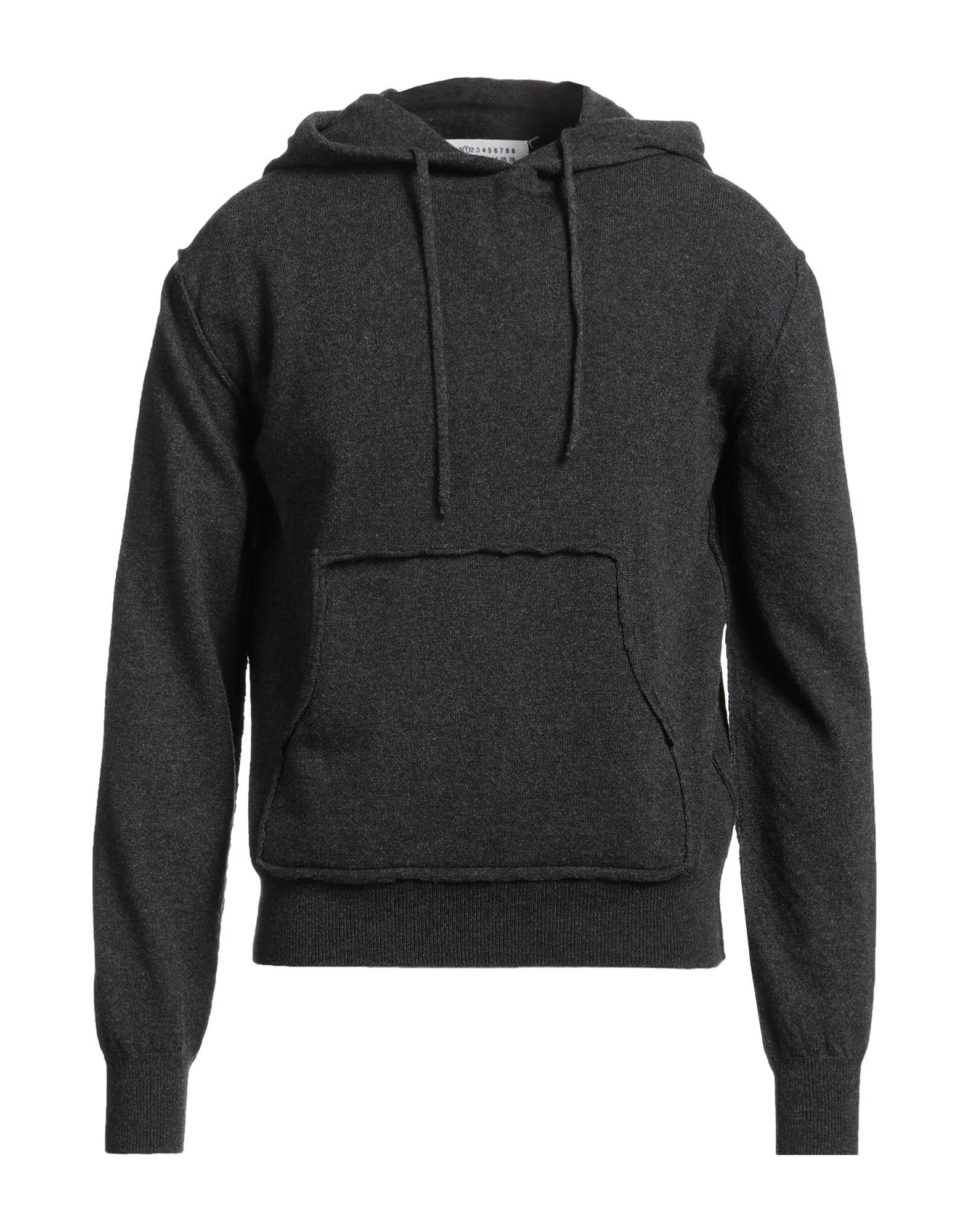 【Maison Margiela】ジャージー フーディー（ブラック） Logo faded cotton jersey hoodie in black - Maison Margiela