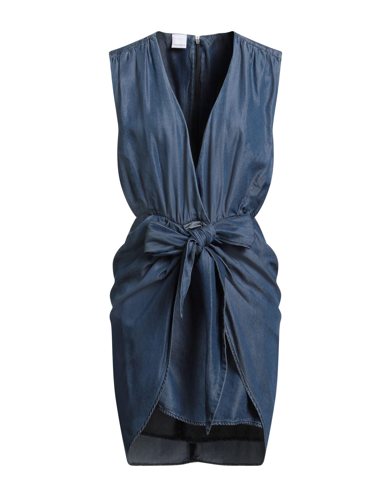 white christmas dresses Denim mini dress with diamond and rhinestone motif