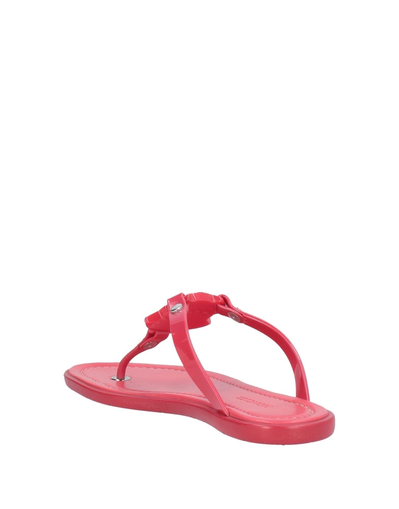 red toe post sandals