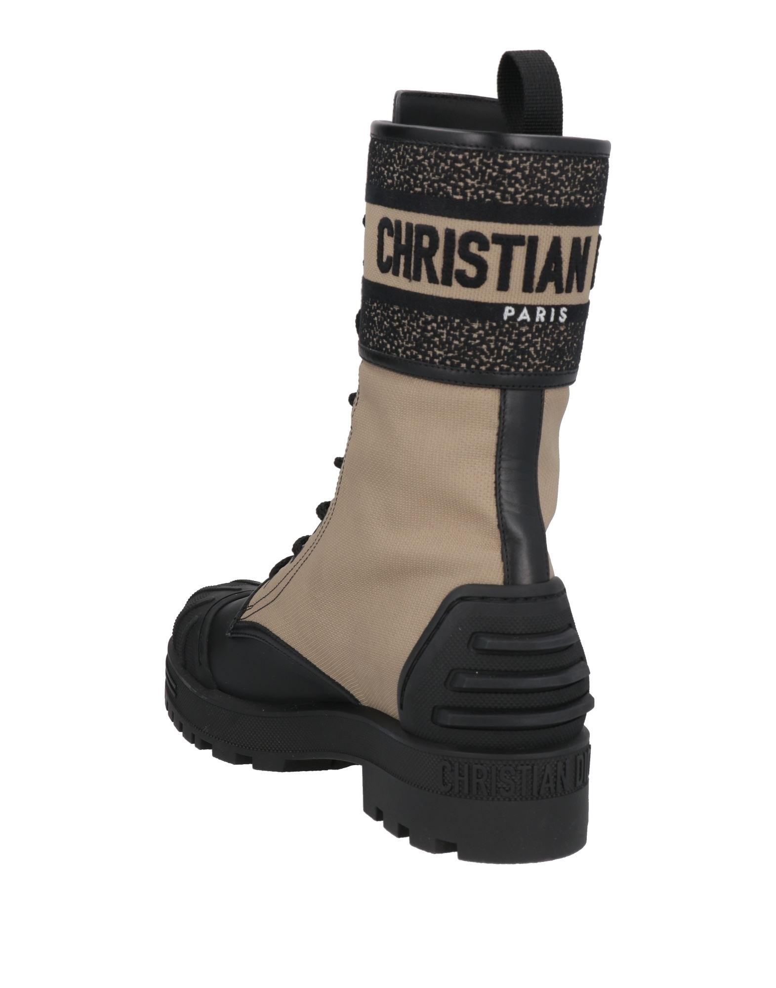 Dior, Shoes, Christian Dior Dmajor Canvas Rubber Boot Taupe Black