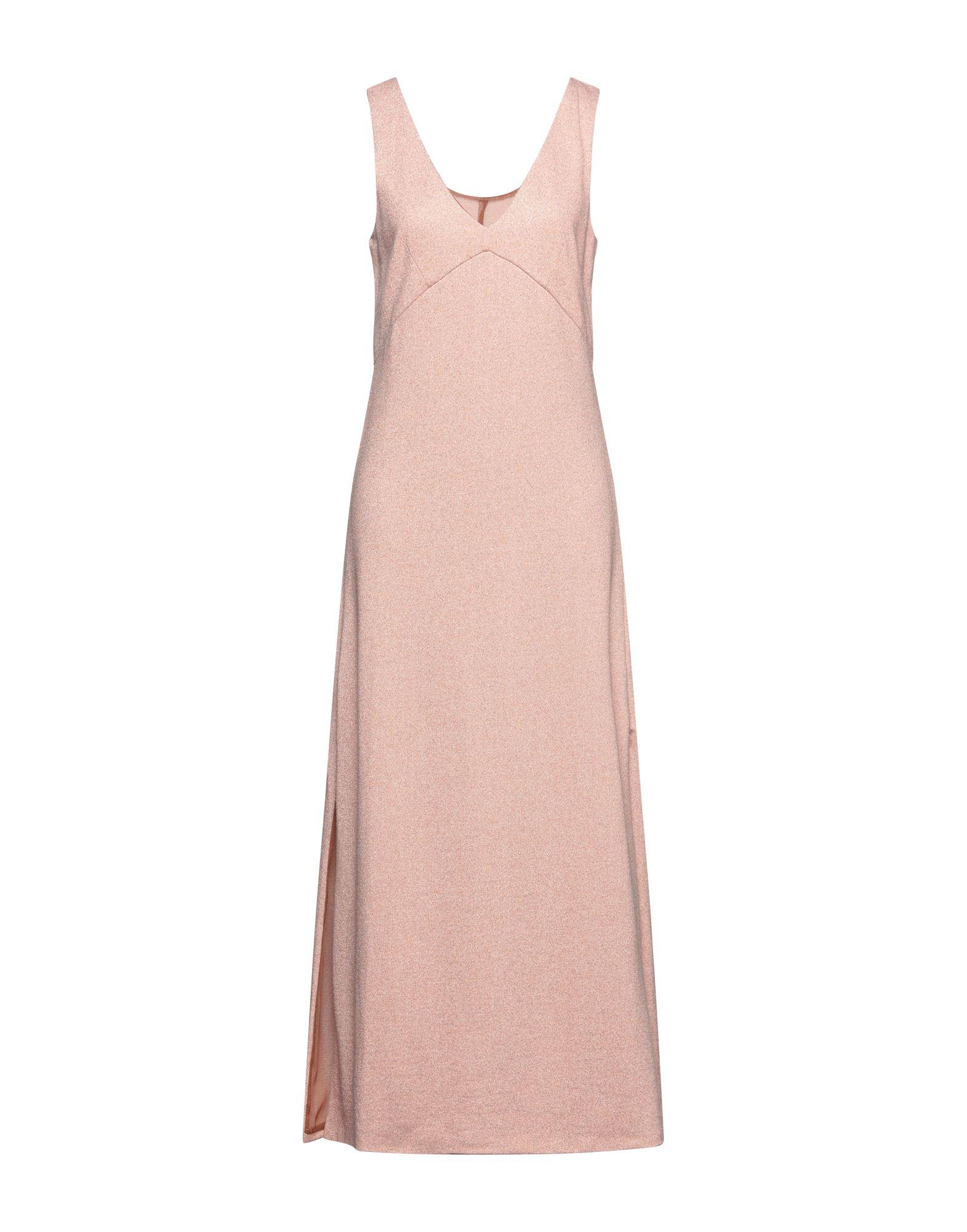 Satine Label Tulle Long Dress in Copper (Pink) - Lyst