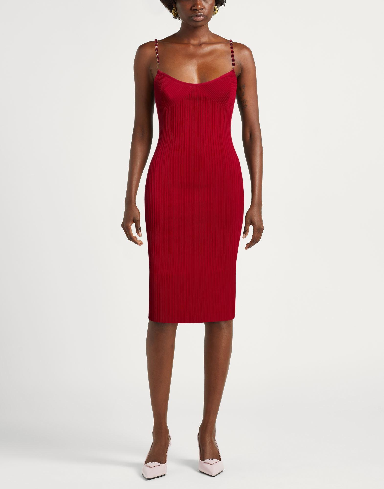 wedding dress for brunch reception ELISABETTA FRANCHI AB82457E2 EA4 MERLOT WOMAN Dress