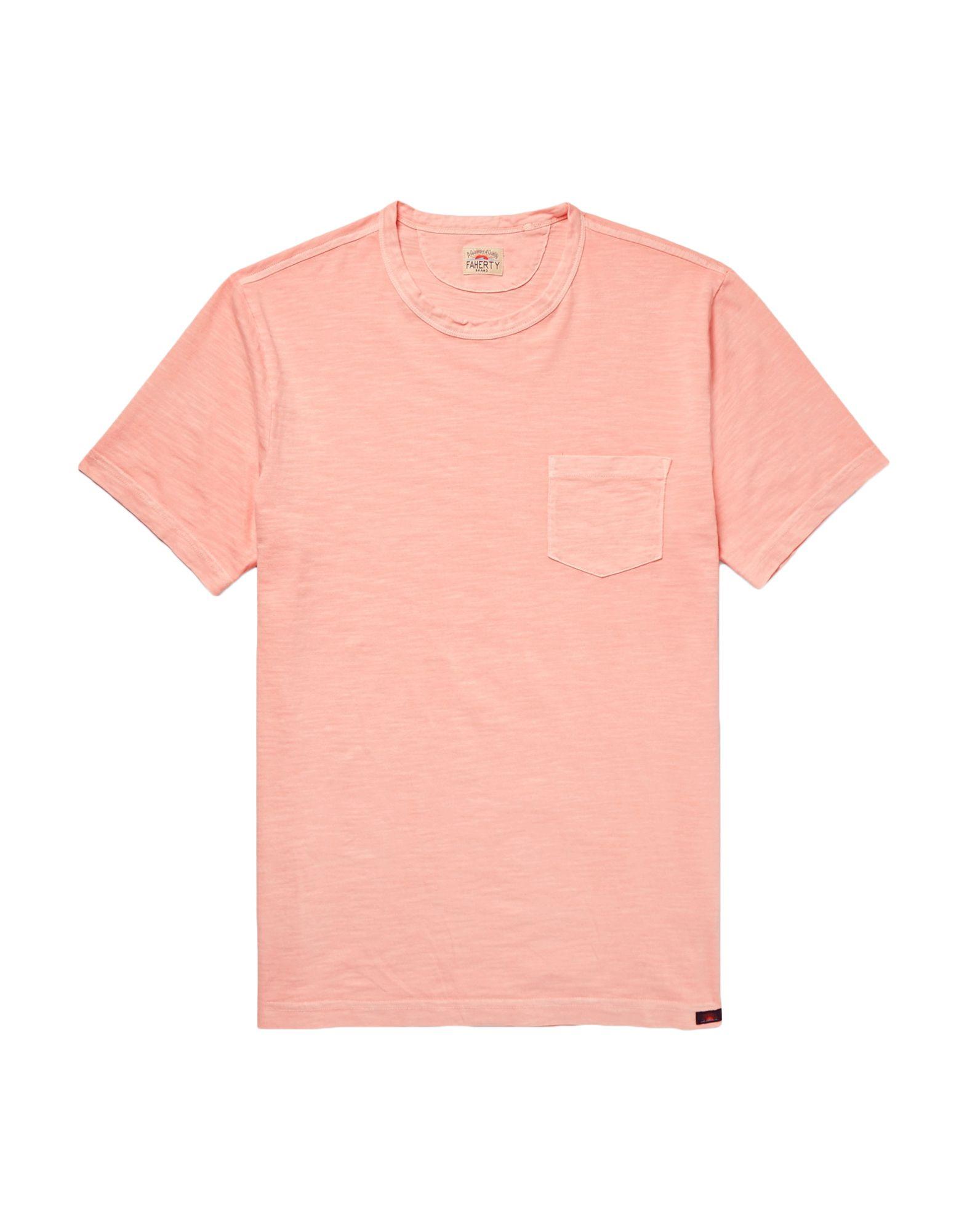 Faherty Brand Cotton T-shirt in Pink for Men - Save 28% - Lyst