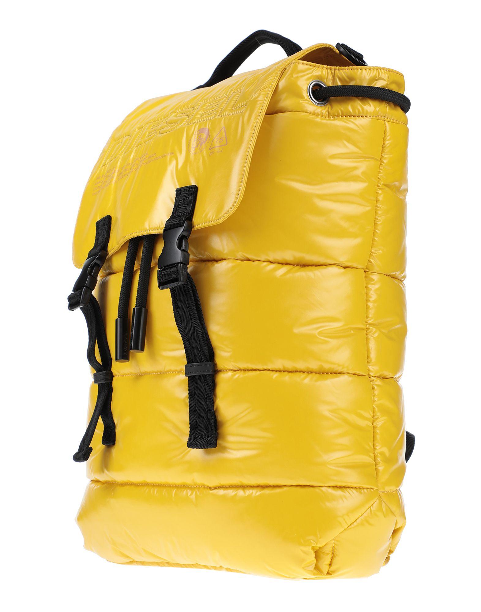 mens yellow backpack