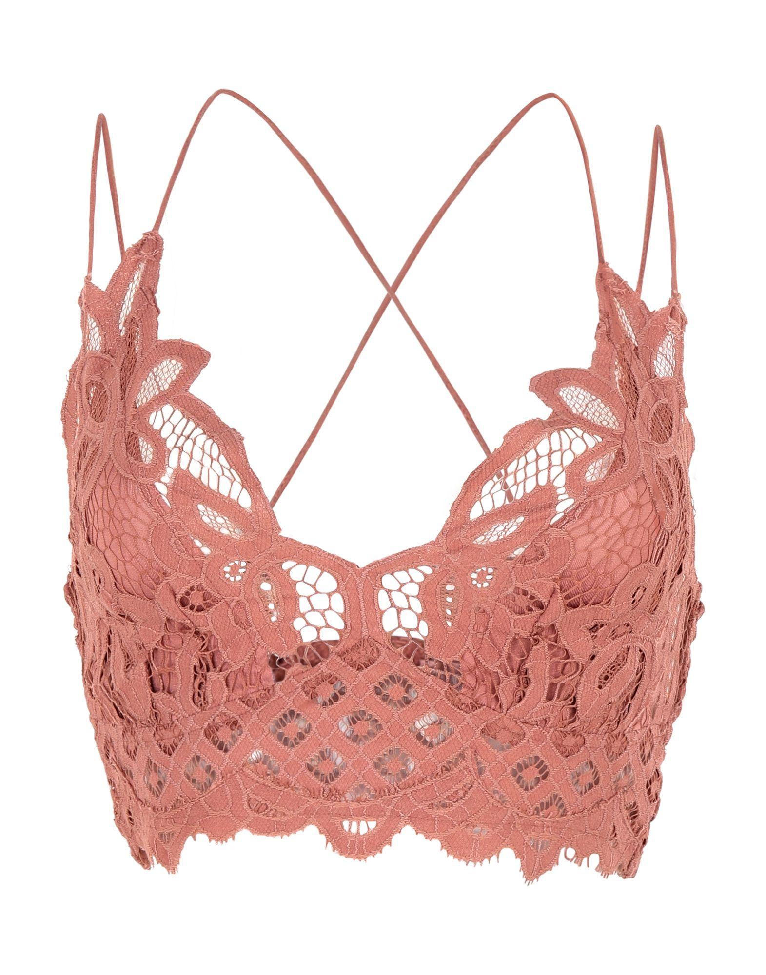 Free People Lace Bra in Brown - Lyst