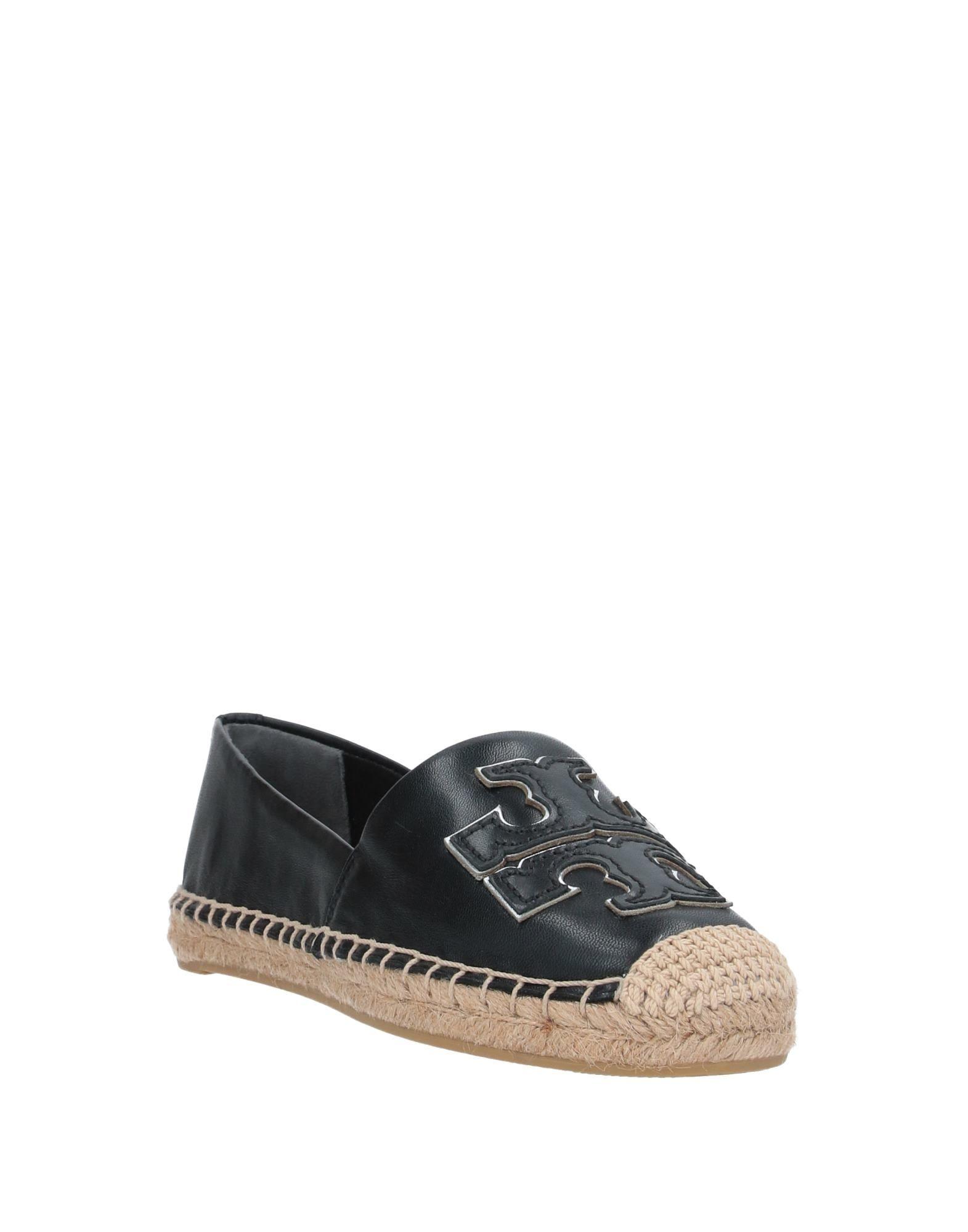 Tory Burch Leather Espadrilles Ines in Black Leather (Black) - Save 80% ...