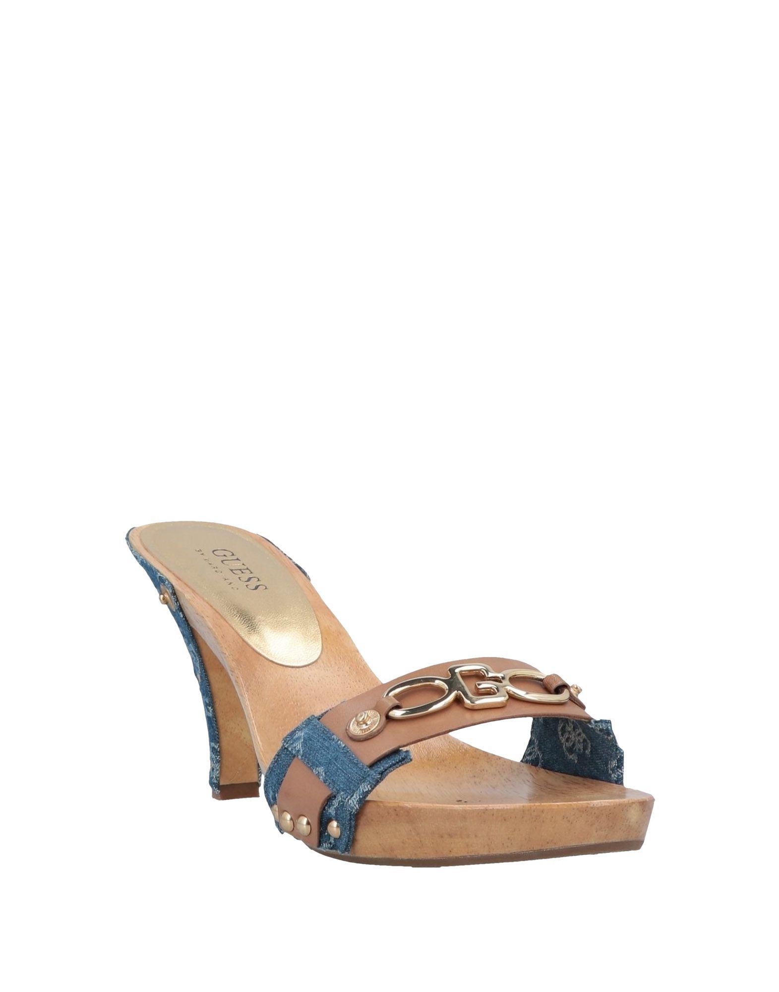 Guess Denim Sandals in Blue Lyst