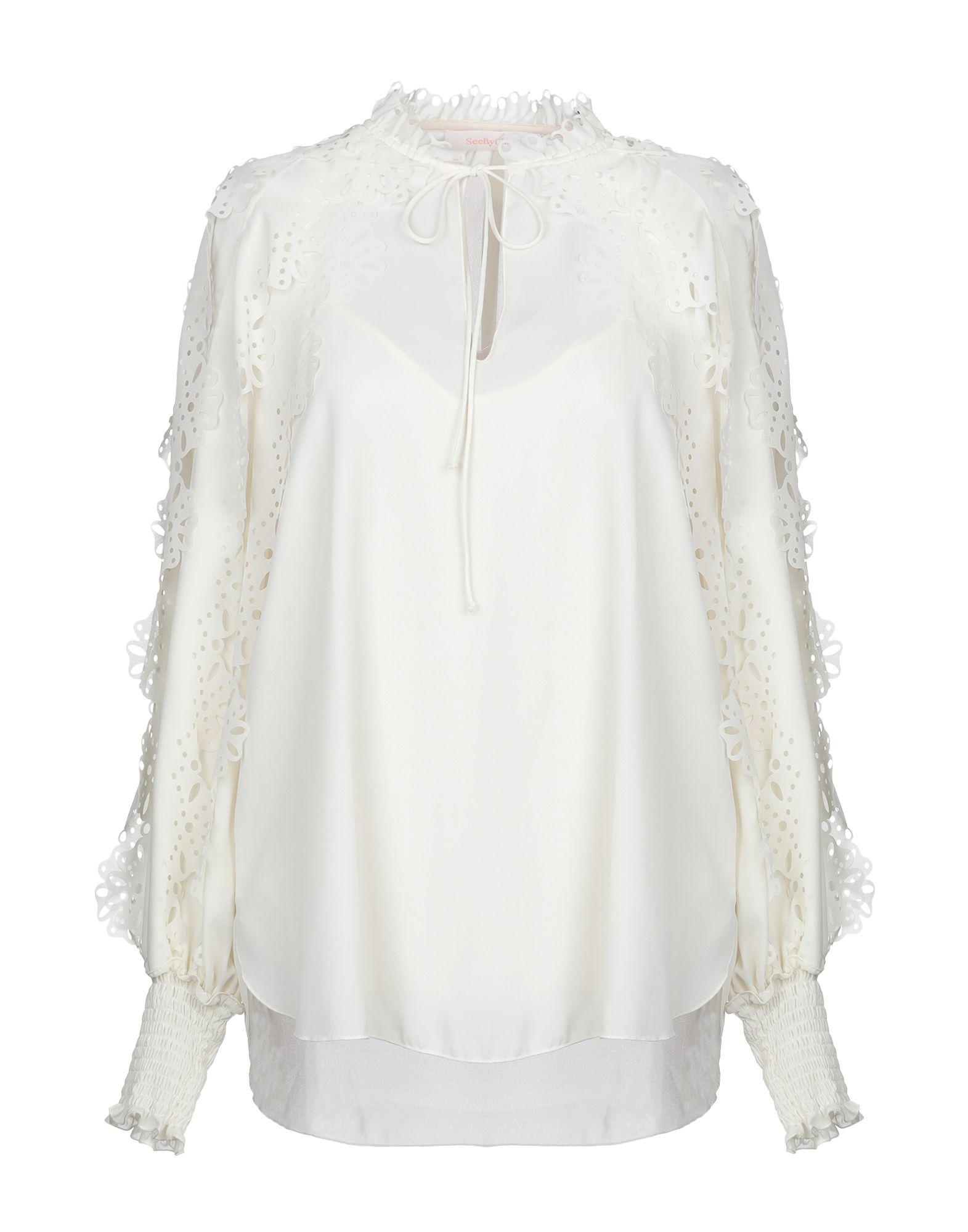 See By Chloé Synthetic Blouse in White - Lyst