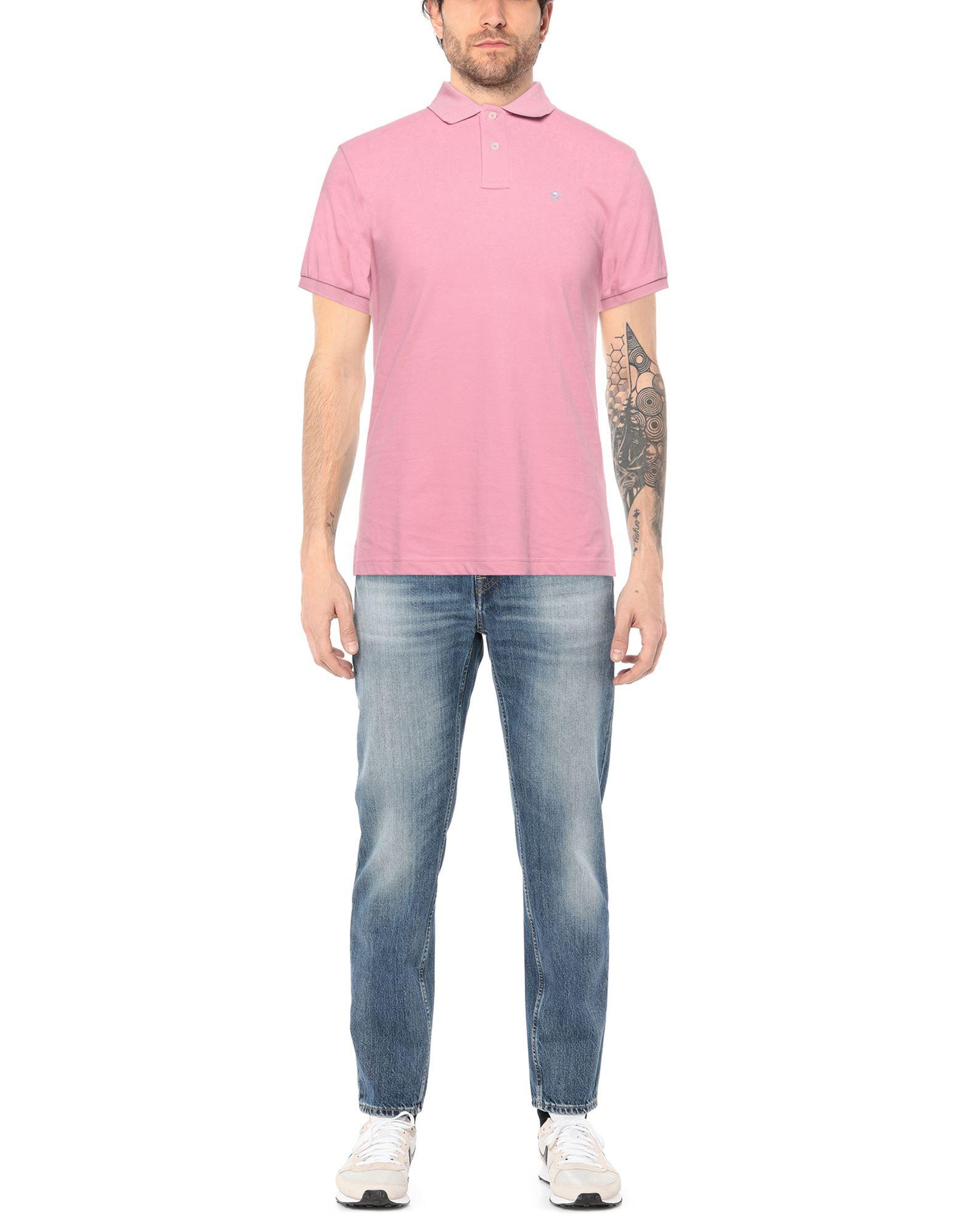 Hackett Polo Shirt in Pink for Men | Lyst