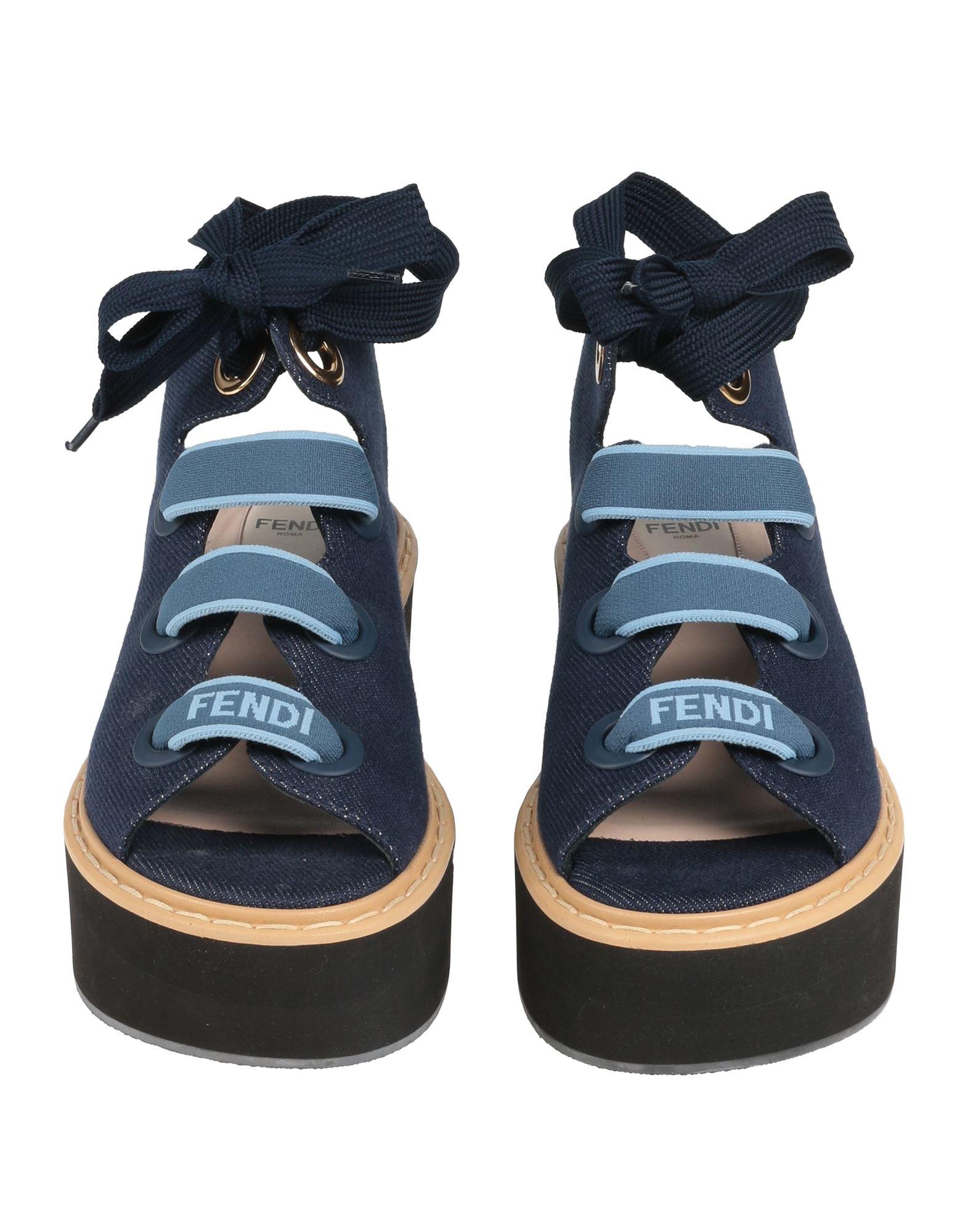Fendi Sandals in Blue | Lyst