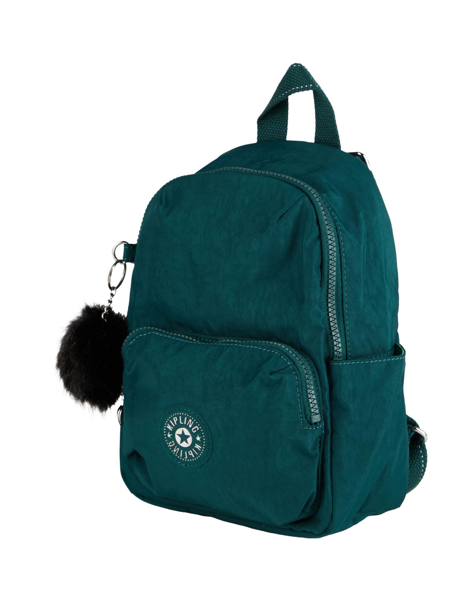 Kipling Women\'s Dark Green Backpack Kipling Drawstring Backpack Forest Green Lightweight Travel  main image 2