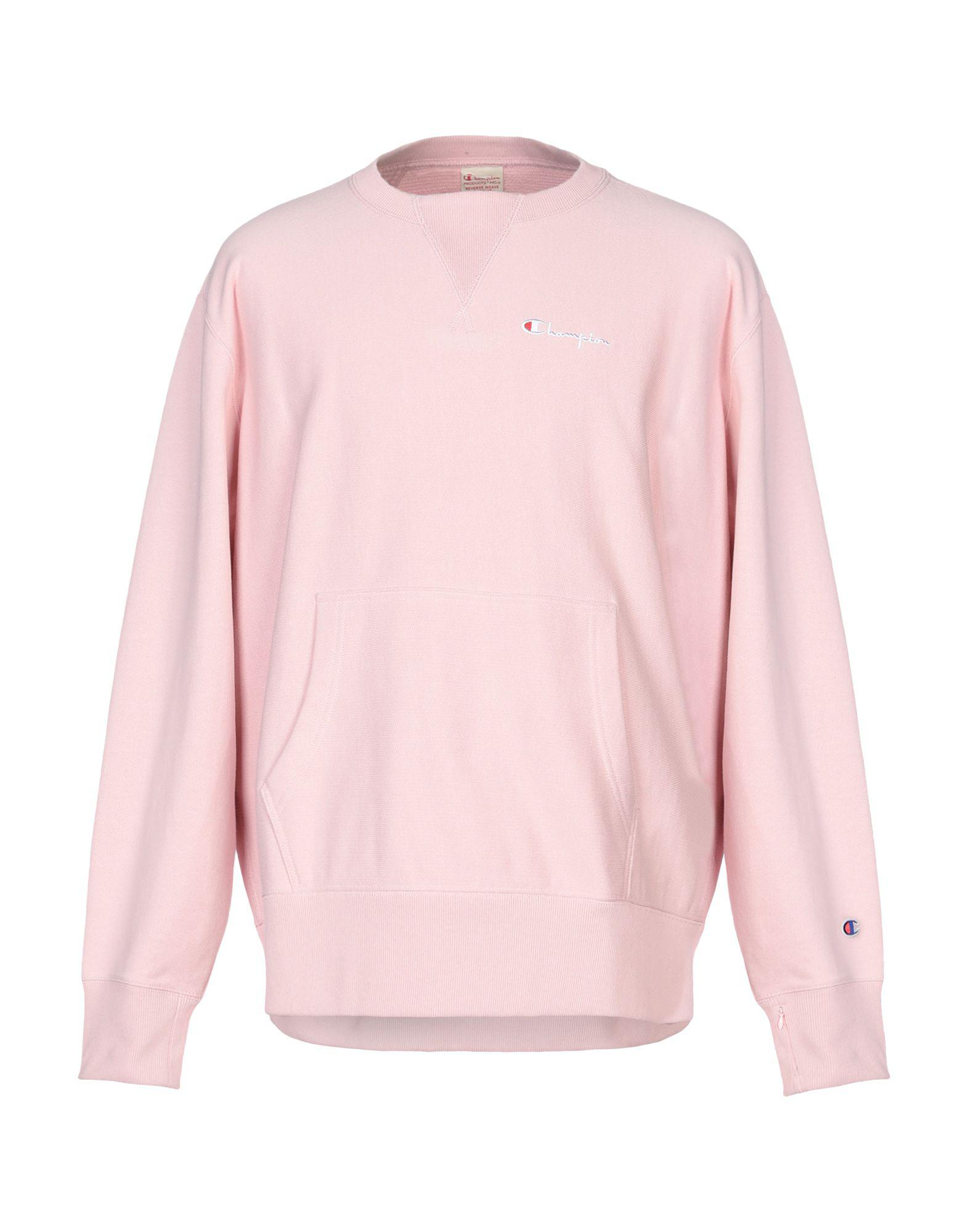 Champion Cotton Sweatshirt in Pink for Men - Lyst
