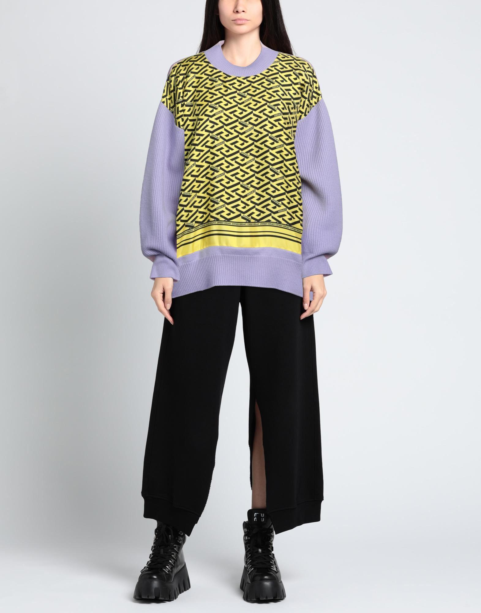 Versace top yellow sweater