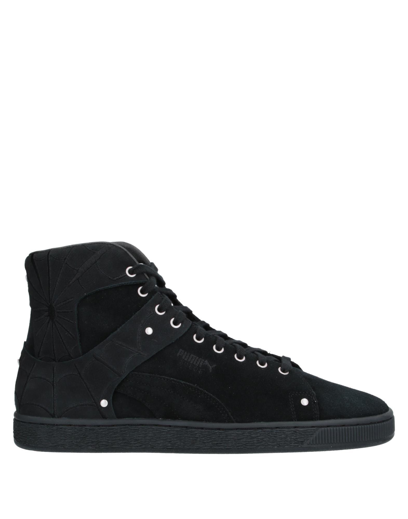 PUMA Leather High-tops & Sneakers in Black for Men - Lyst