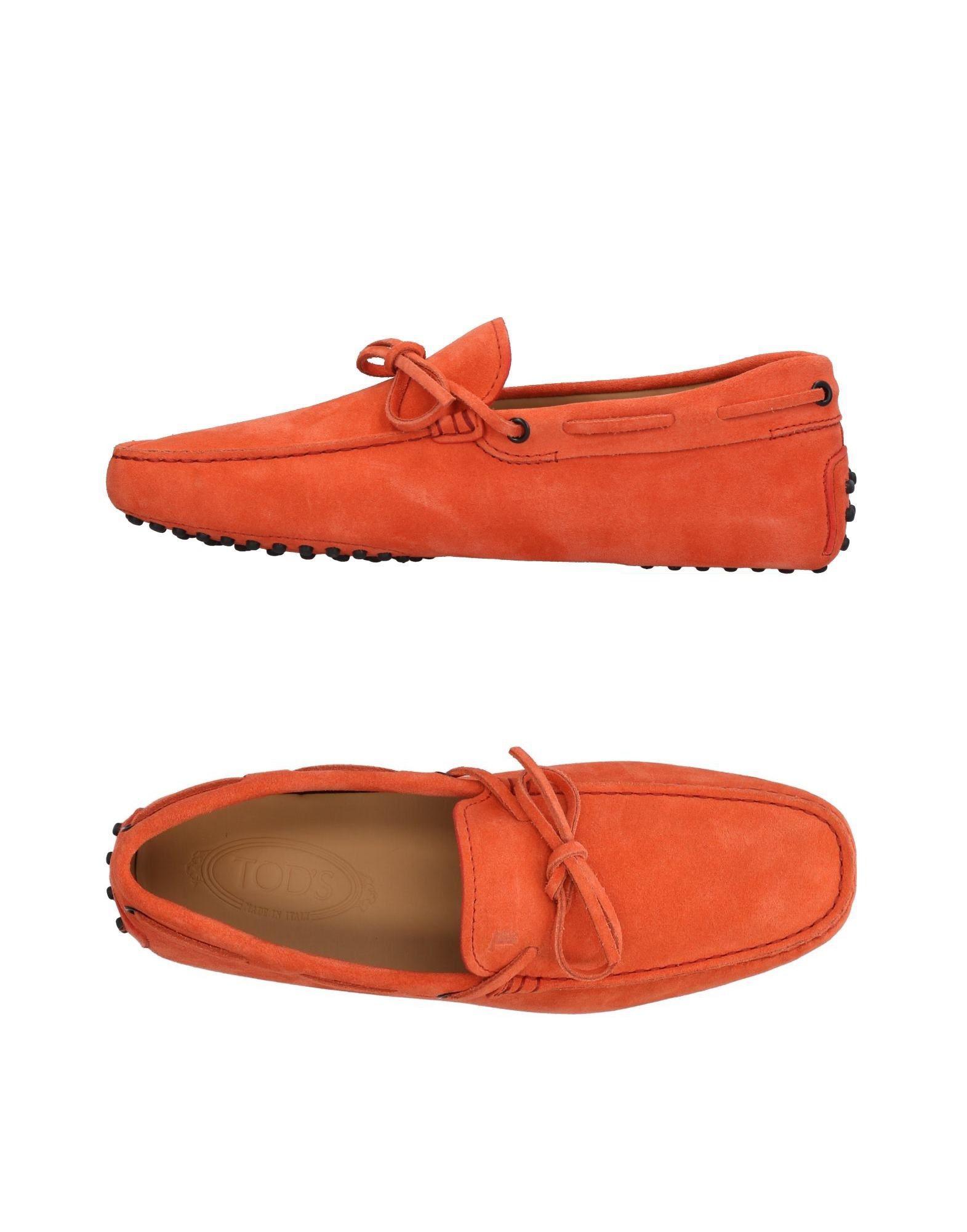 Tod's Leather Loafer in Coral (Orange) for Men Lyst