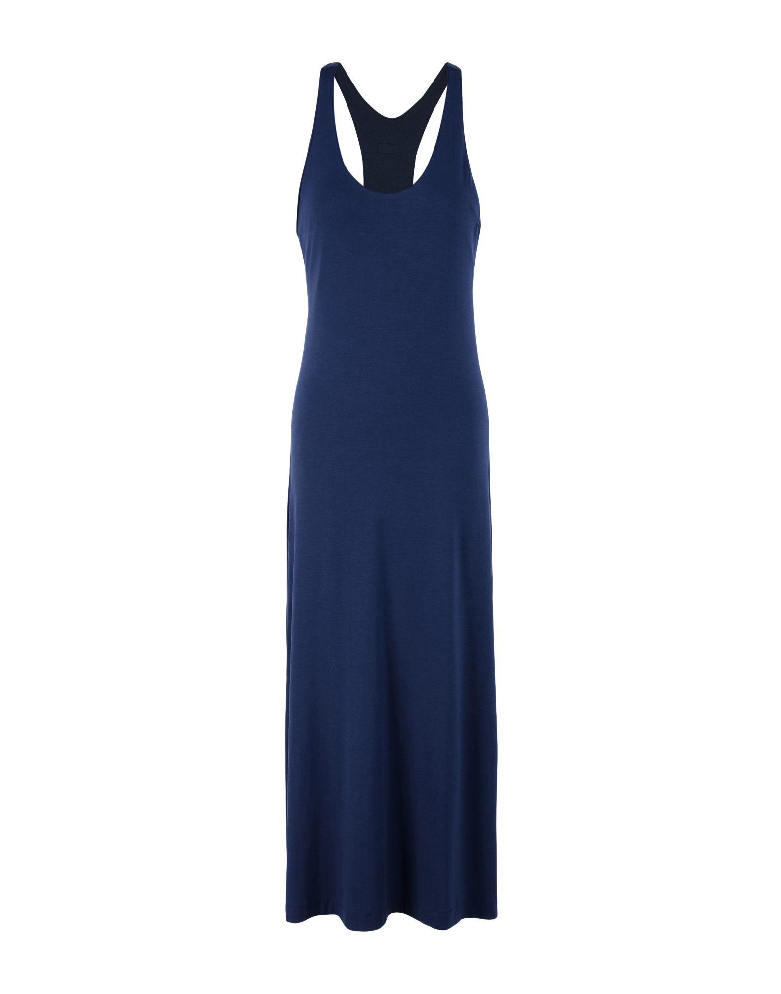 EA7 Synthetic Knee-length Dress in Dark Blue (Blue) - Lyst