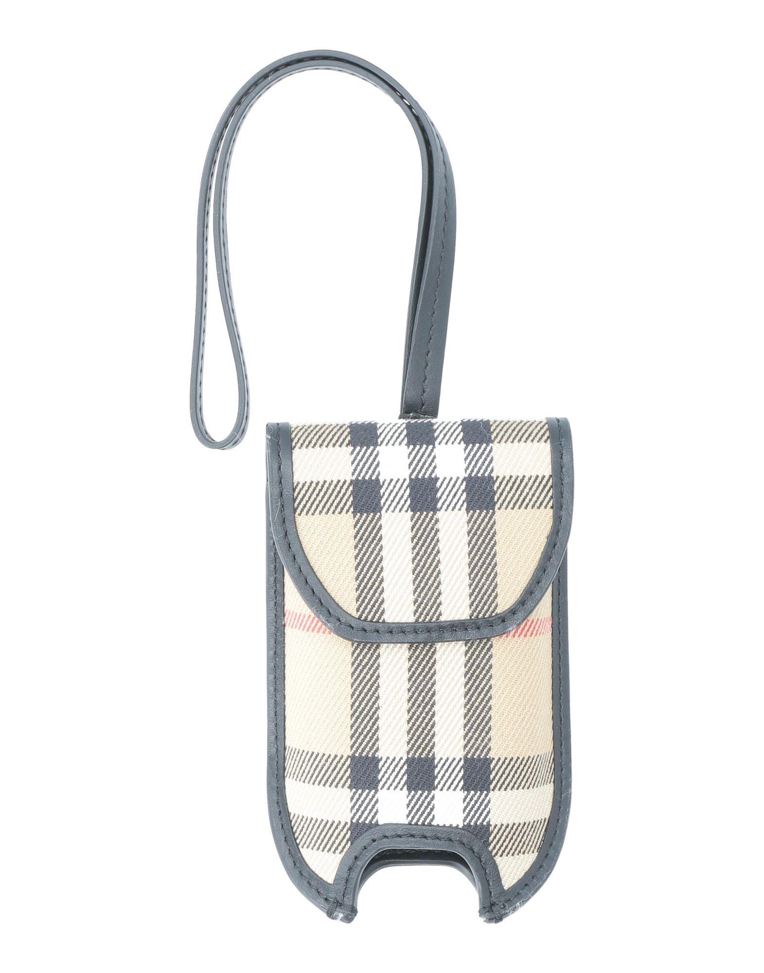 Burberry Small Scale Check And Leather Key Ring - Farfetch