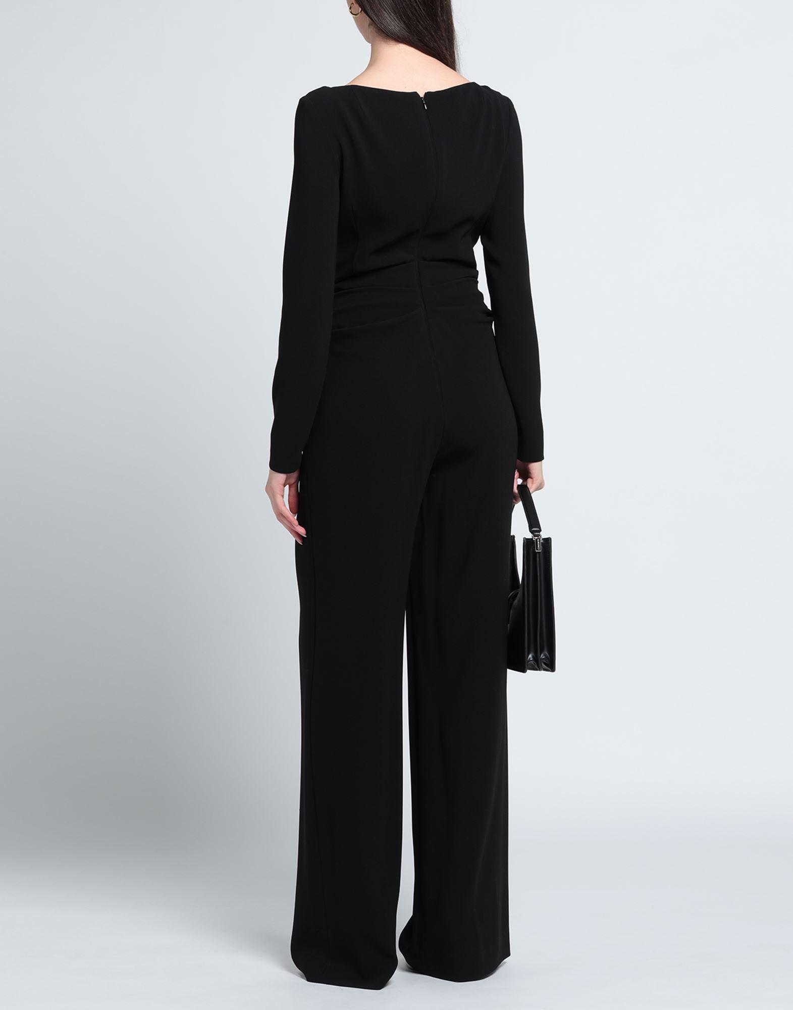 Talbot Runhof cape wide-leg jumpsuit - Black
