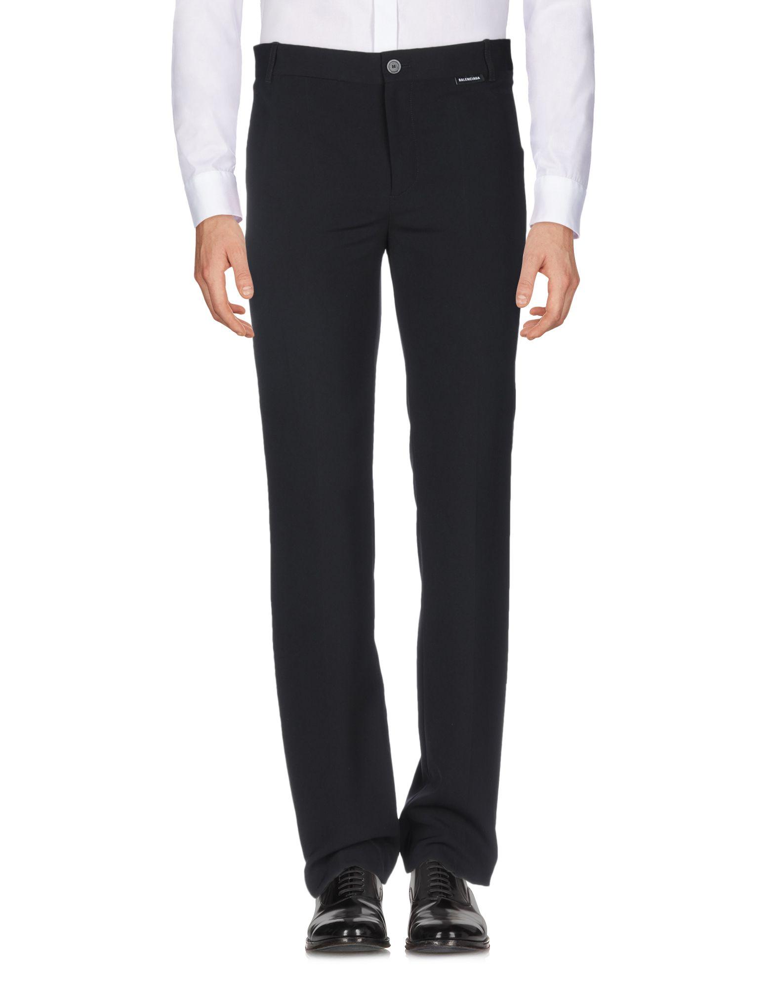 Balenciaga Cotton Casual Trouser in Black for Men - Lyst