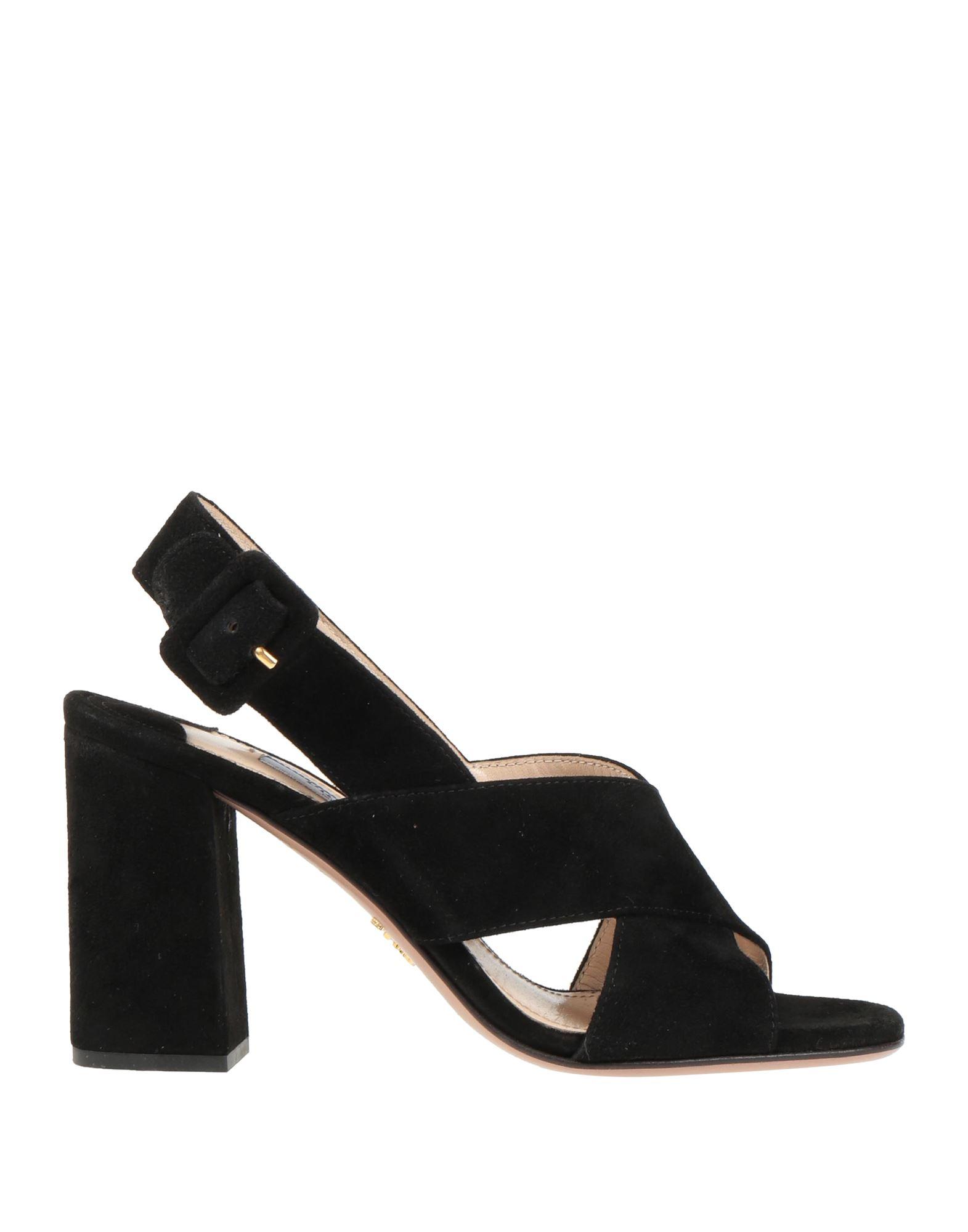 Prada Sandals in Black | Lyst