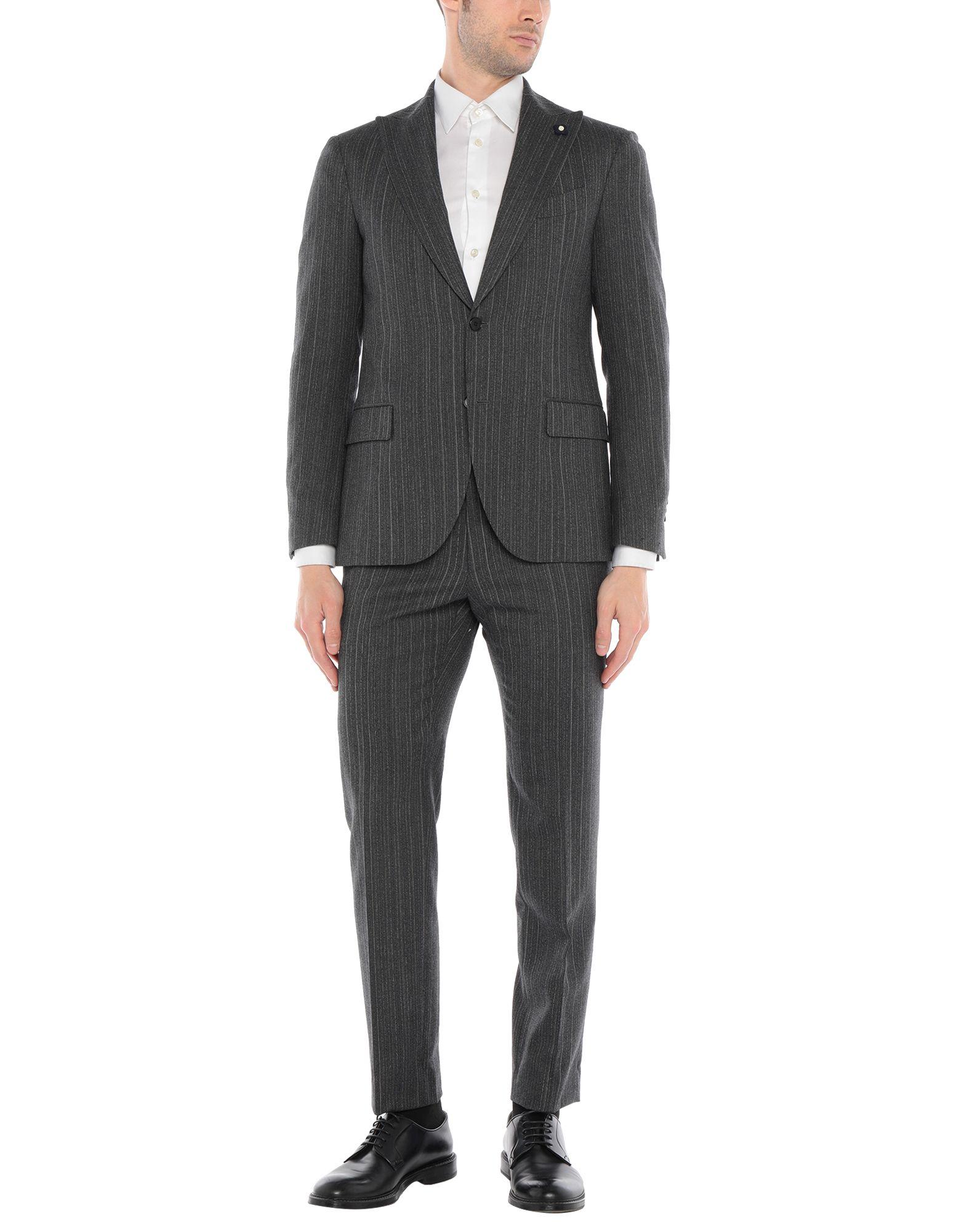 Lardini Wool Suit in Lead (Gray) for Men - Lyst