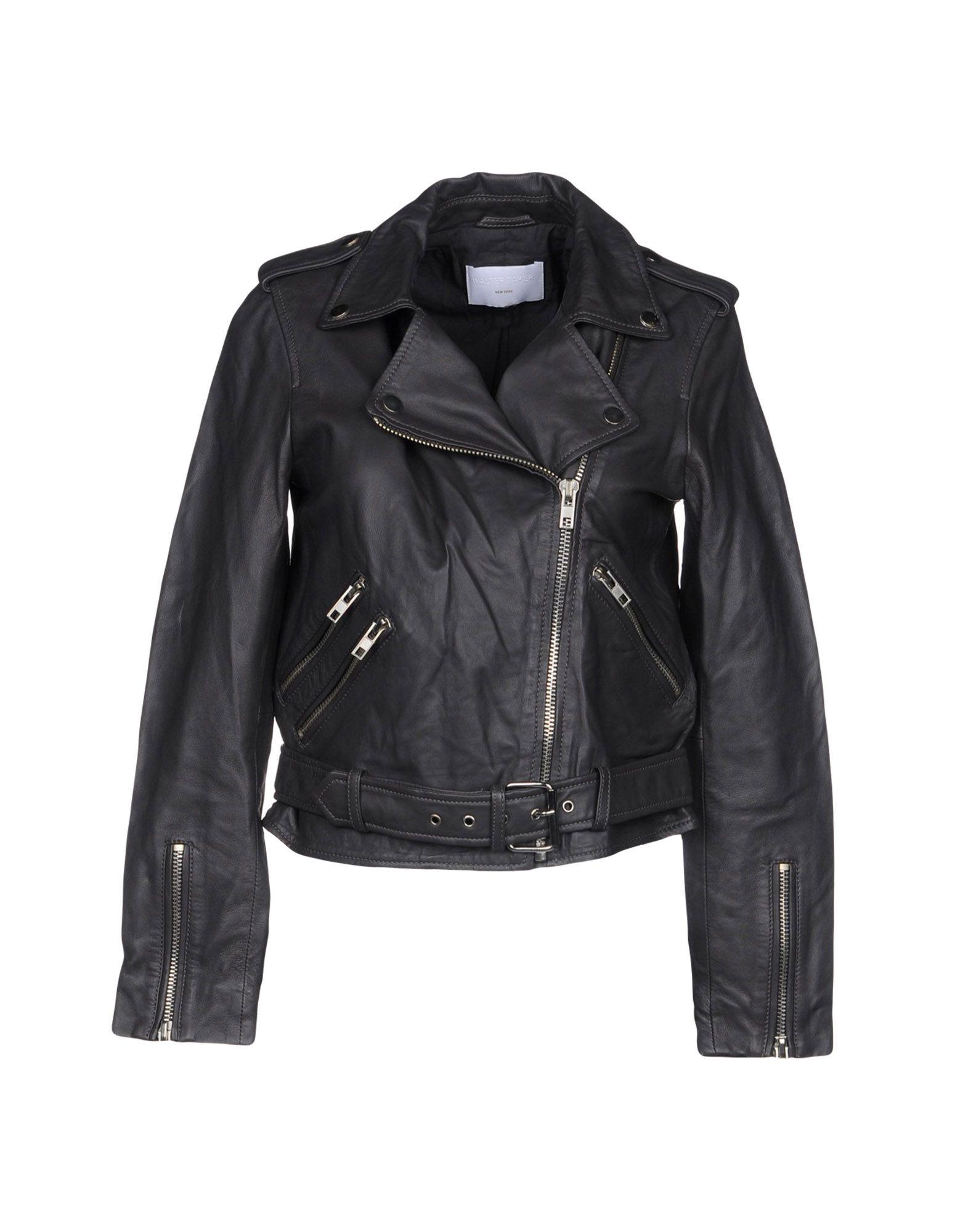 Walter Baker Leather Jacket in Steel Grey (Gray) Lyst