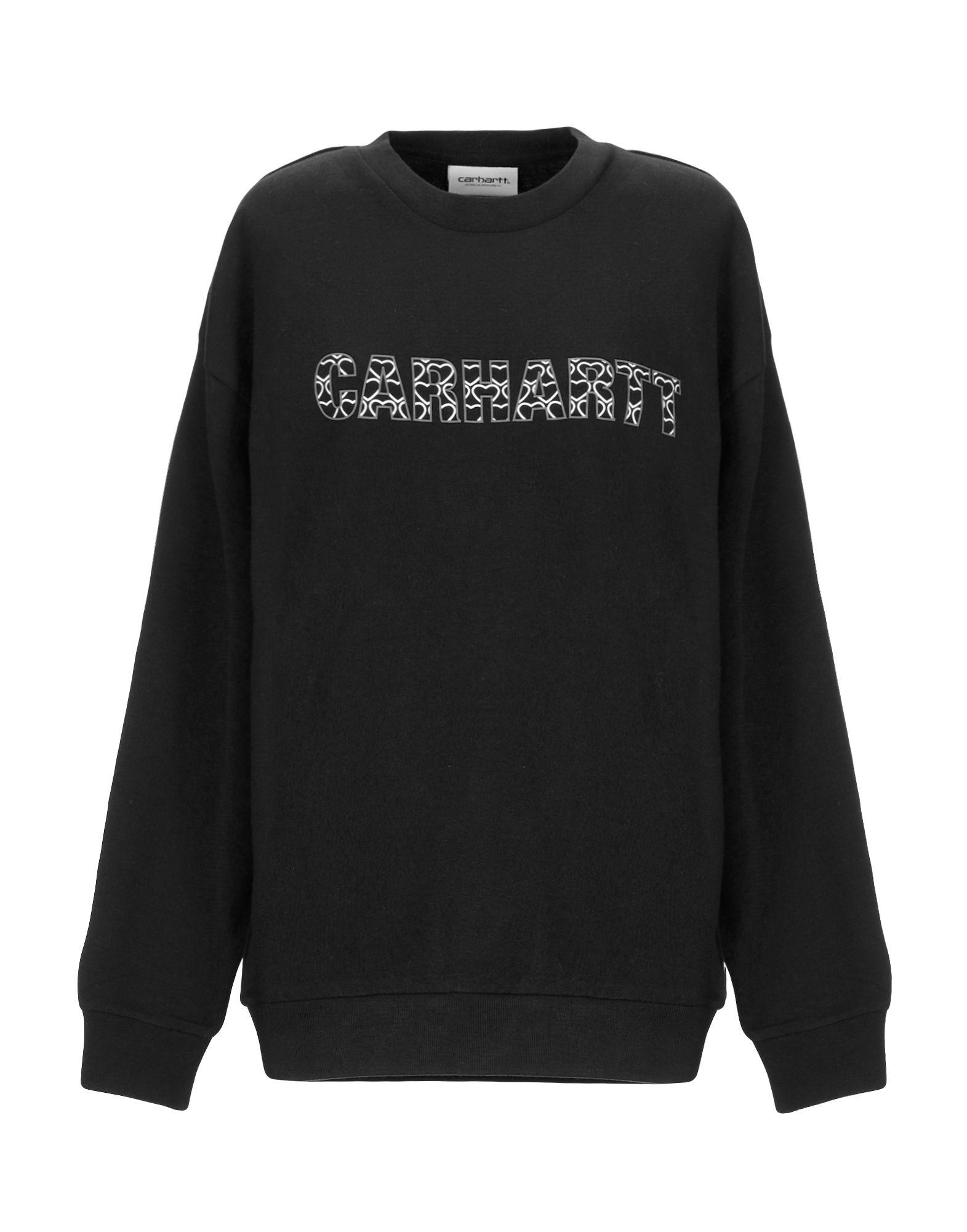 Carhartt Fleece Sweatshirt in Black - Lyst