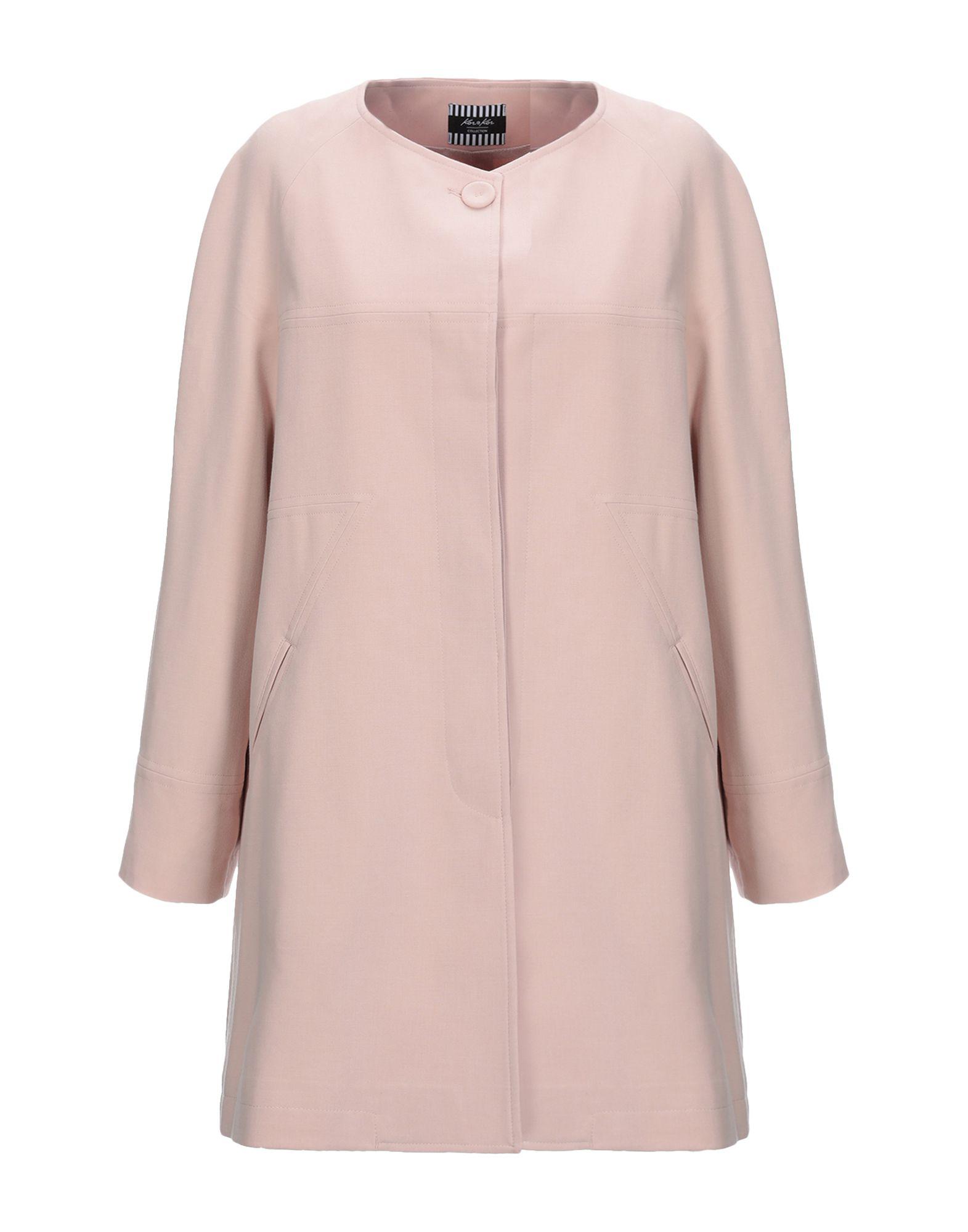 Kor@kor Synthetic Overcoat in Light Pink (Pink) - Lyst